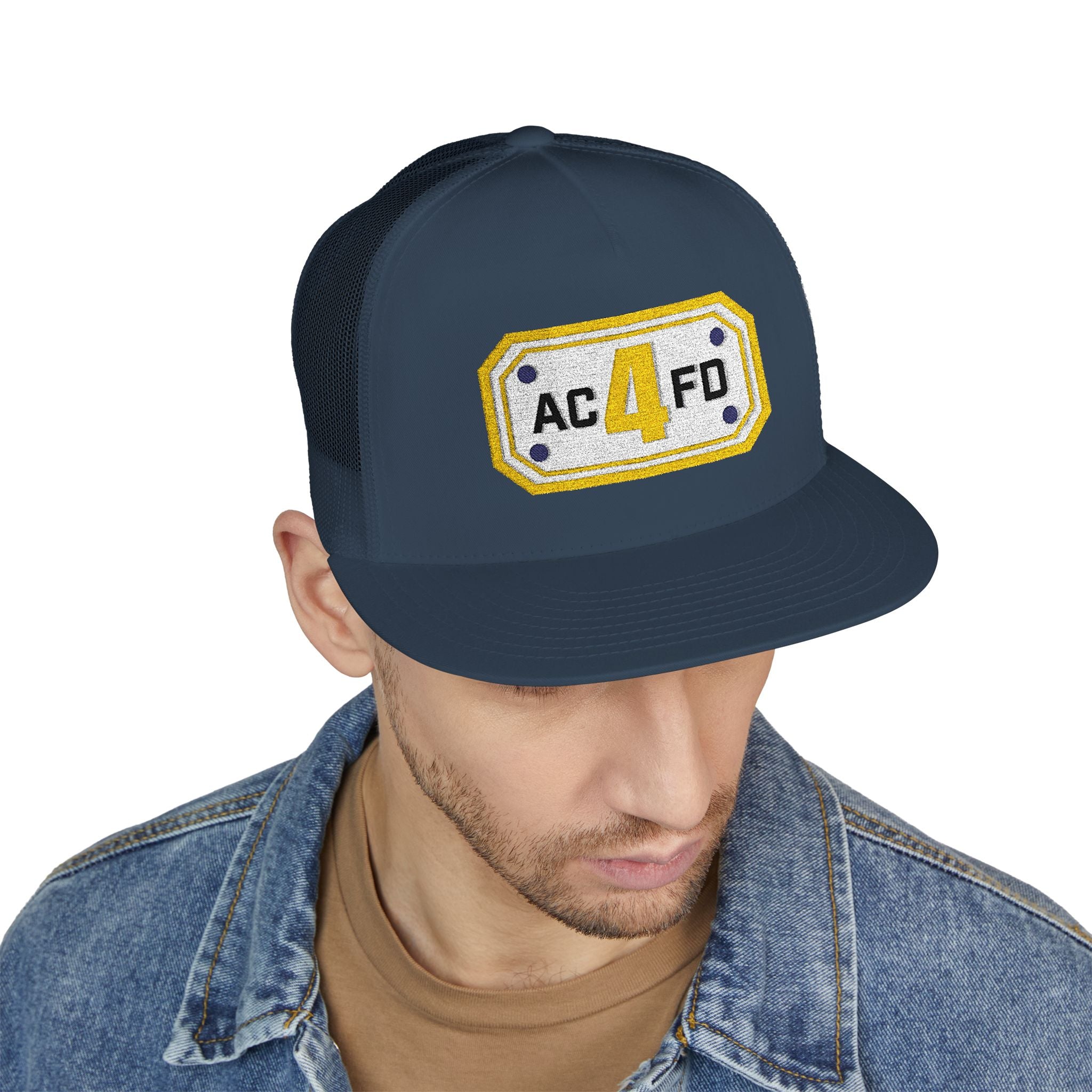 Arlington Medic 4 (requested different style hat) - 5 Panel Trucker Cap (Embroidery)