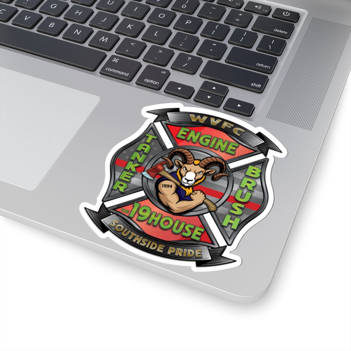 WVFC Goat Logo 2 - Kiss-Cut Stickers