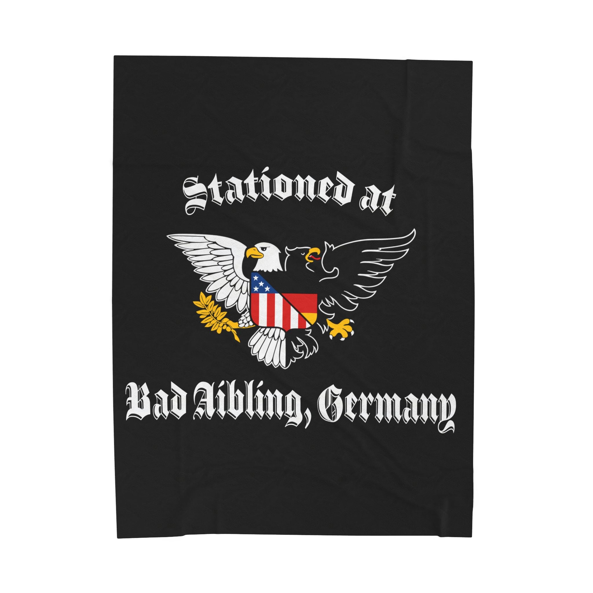 Stationed at Bad Aibling - Velveteen Plush Blanket