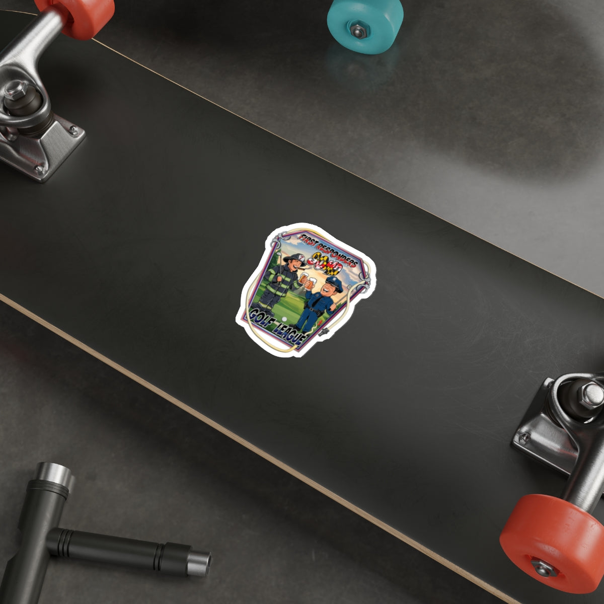 Die-Cut Stickers - SOMD First Responder Golf League