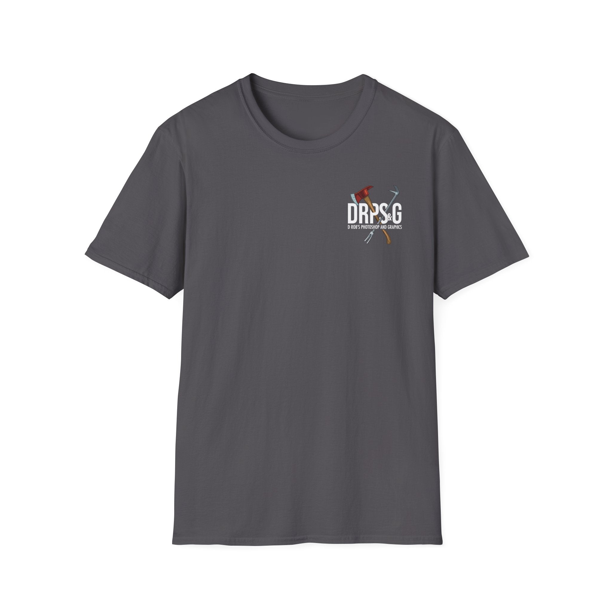 Firefighter US Flag - Unisex Softstyle T-Shirt