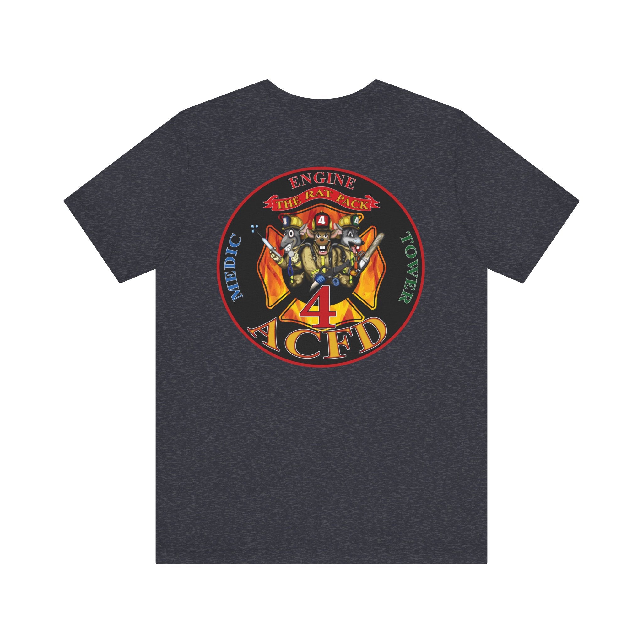 Station 4 RatPack on Back - Bella+Canvas Soft Unisex Tee
