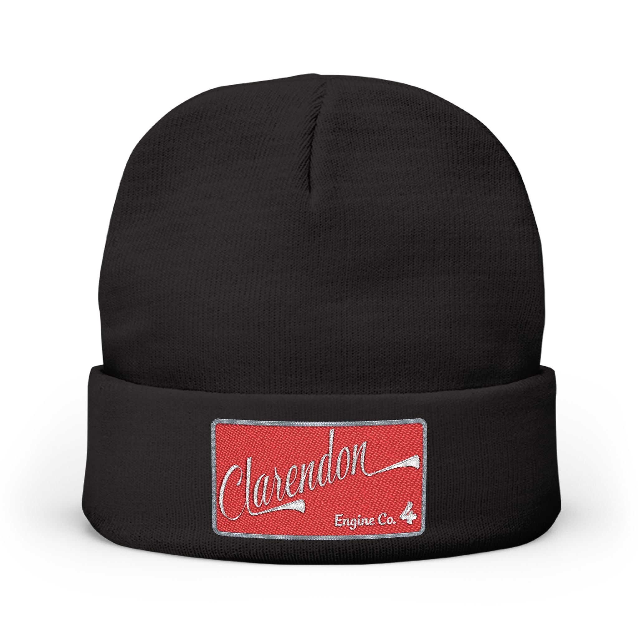 Arlington Clarendon Engine 4- Knit Beanie (Embroidery)