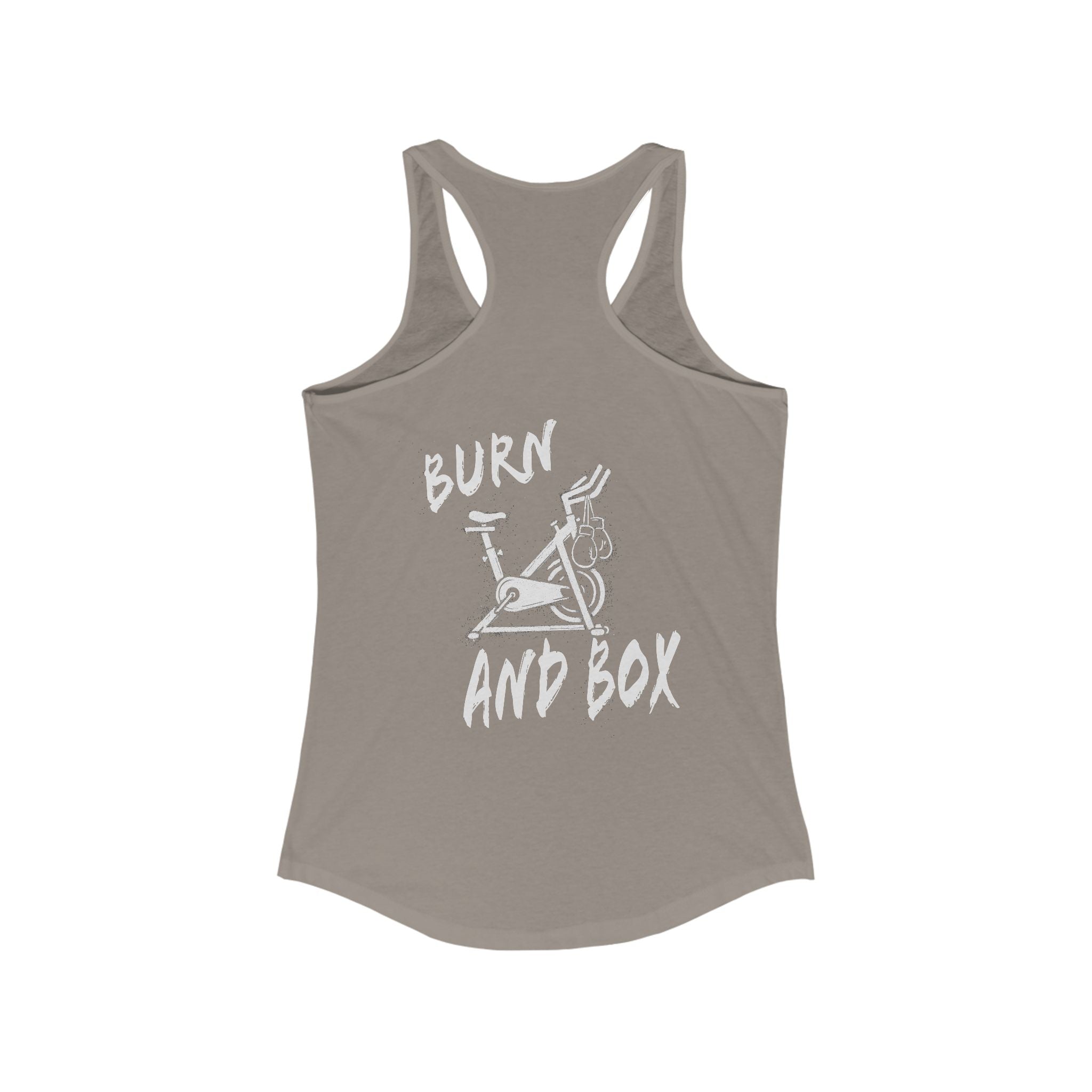 HH Cycle Burn and Box Logo Dark Colors - Women's Ideal Racerback Tank