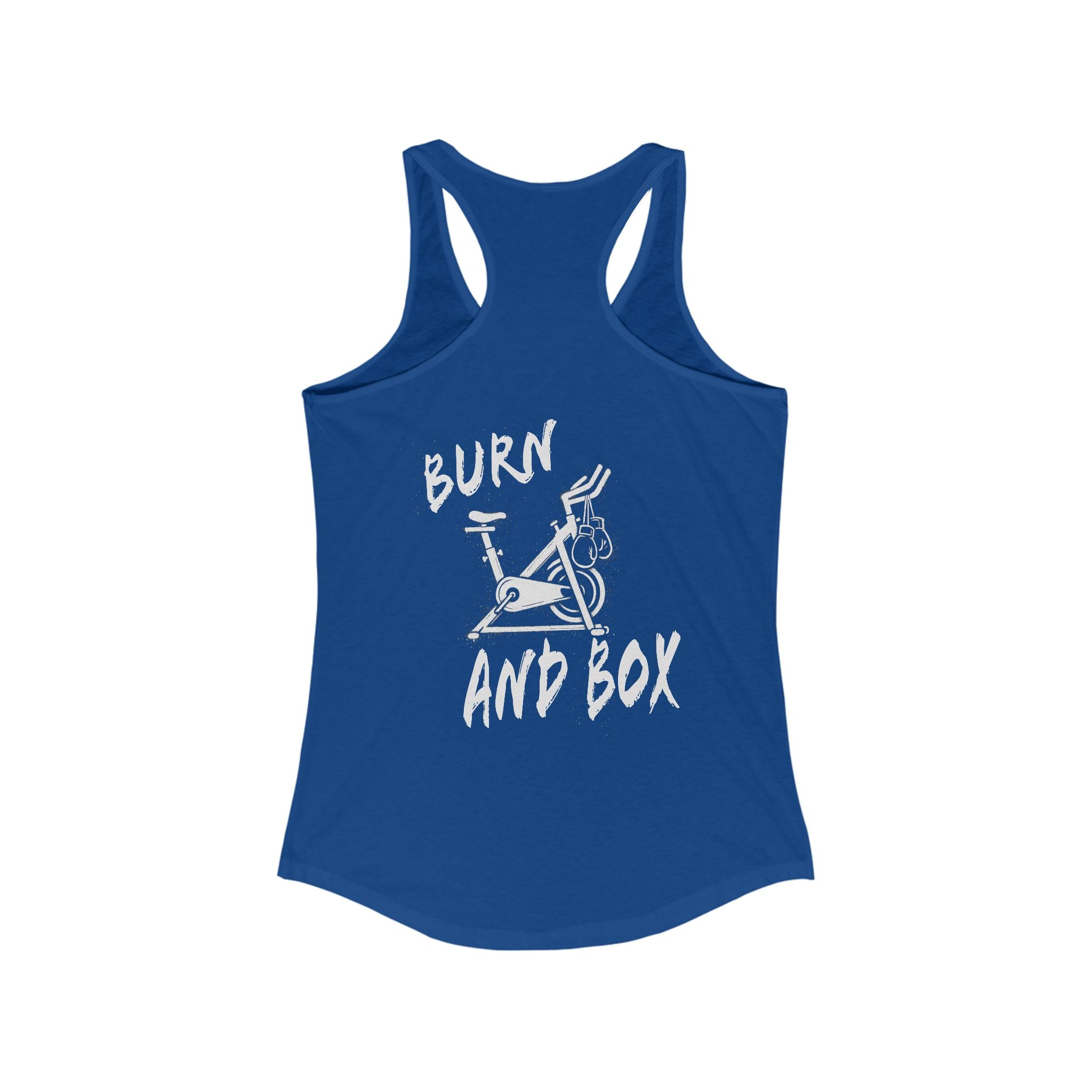 HH Cycle Burn and Box Logo Dark Colors - Women's Ideal Racerback Tank