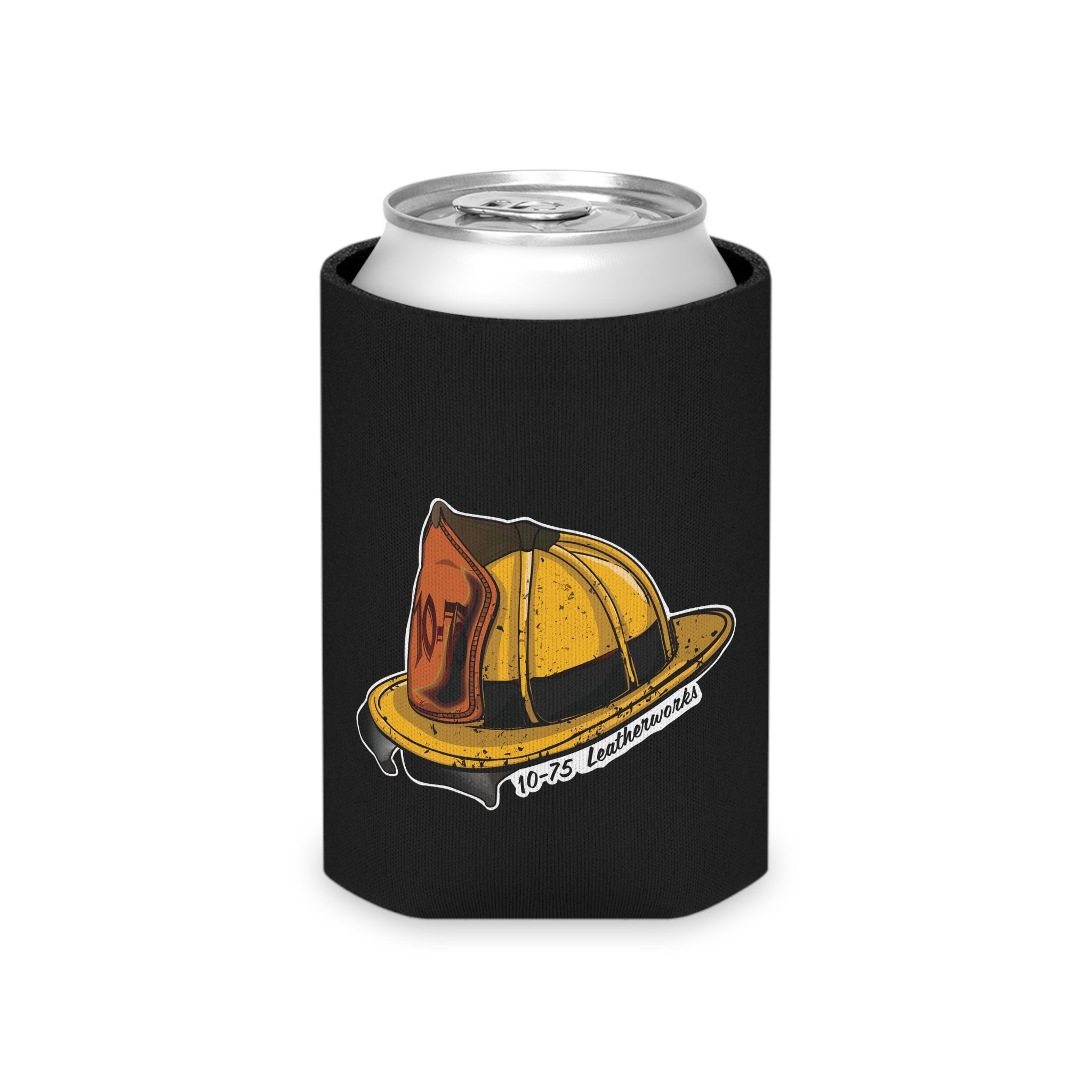 1075 Leatherworks - Black Can Cooler