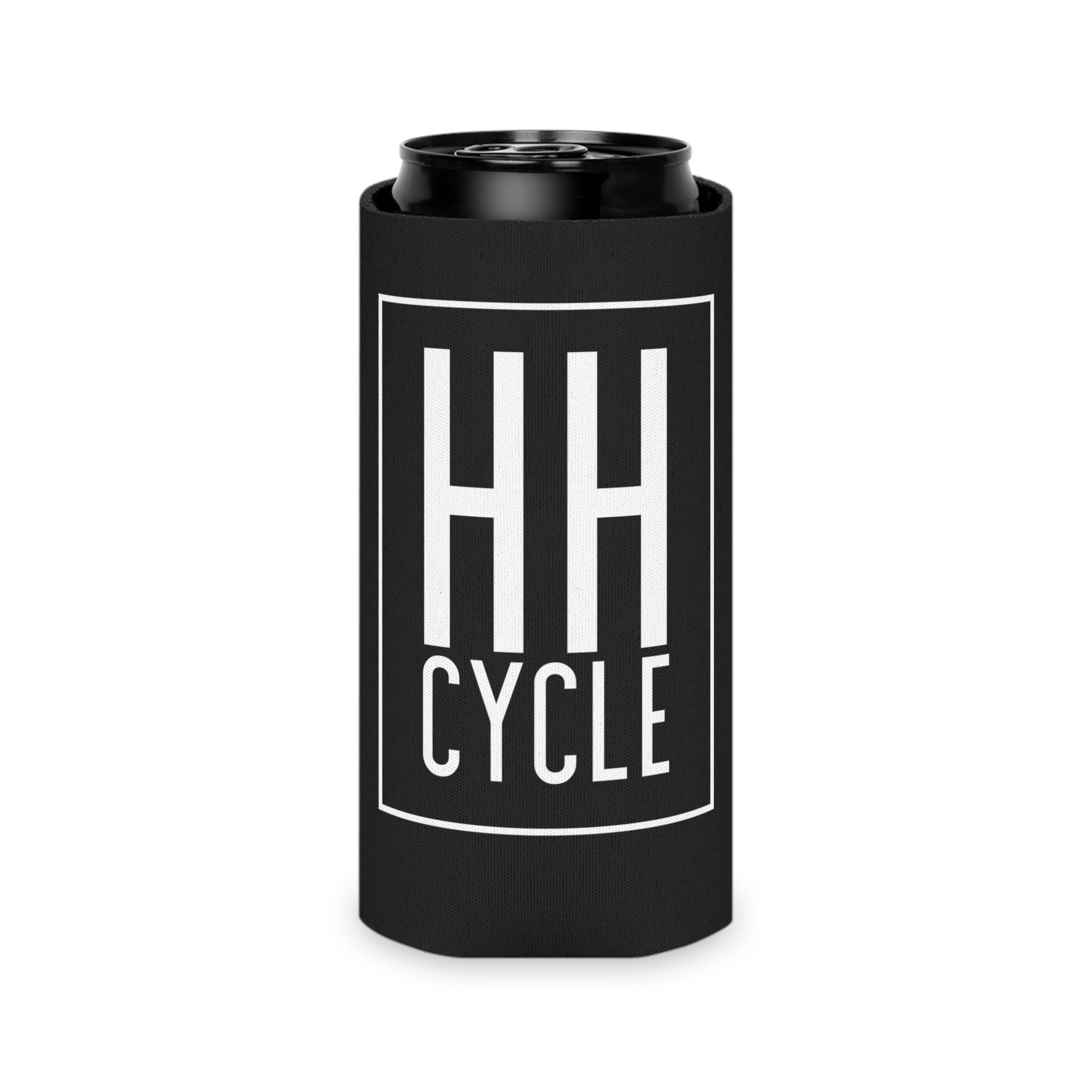 HH Cycle Colorful logo - Can Cooler