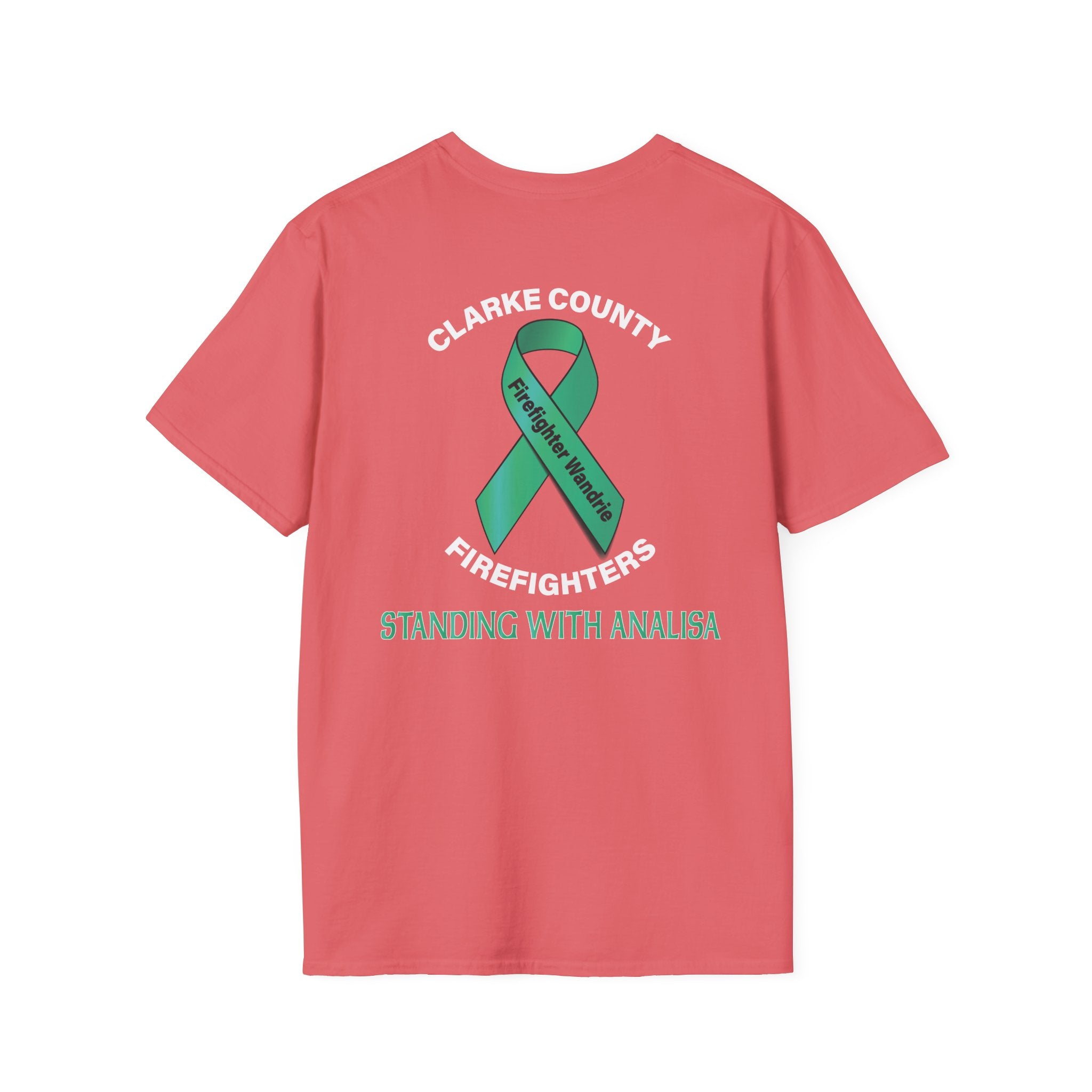 Clark County Firefighter Wandrie Support - Gildan Soft Cotton Softstyle T-Shirt