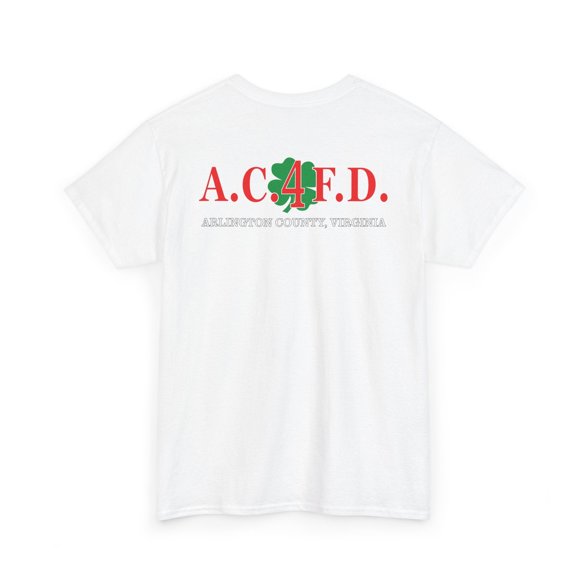 Station 4 Clover front /AC4FD back - Gildan 100% Cotton Tee Unisex Heavy