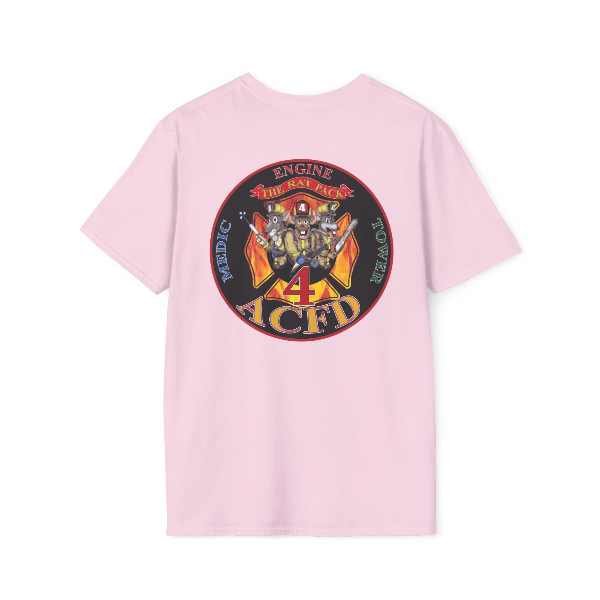 Station 4 RatPack (w/ Engine) - Gildan Soft Cotton Softstyle T-Shirt