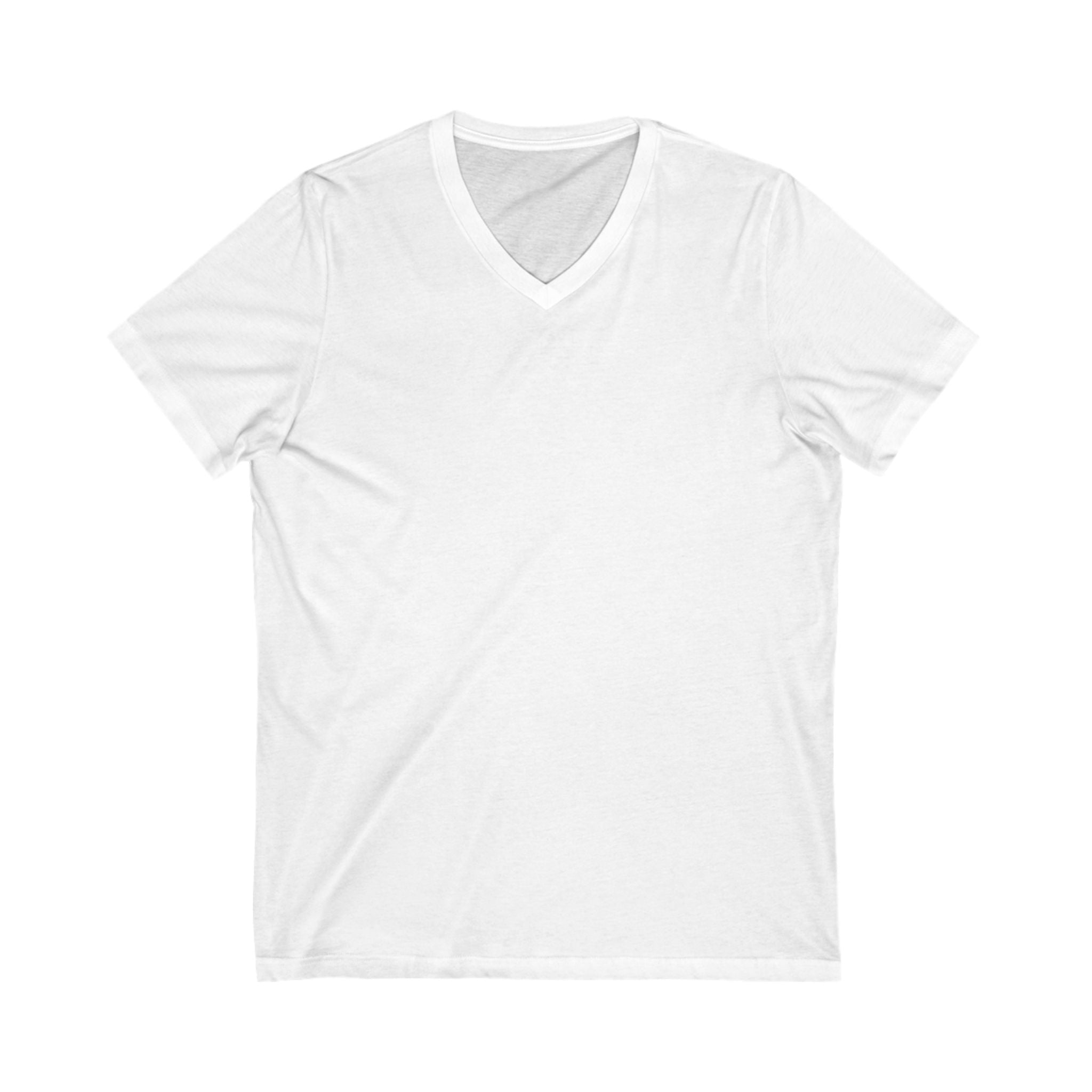 Bennett Family Cruise White Logo - Unisex Jersey Short Sleeve V-Neck Tee
