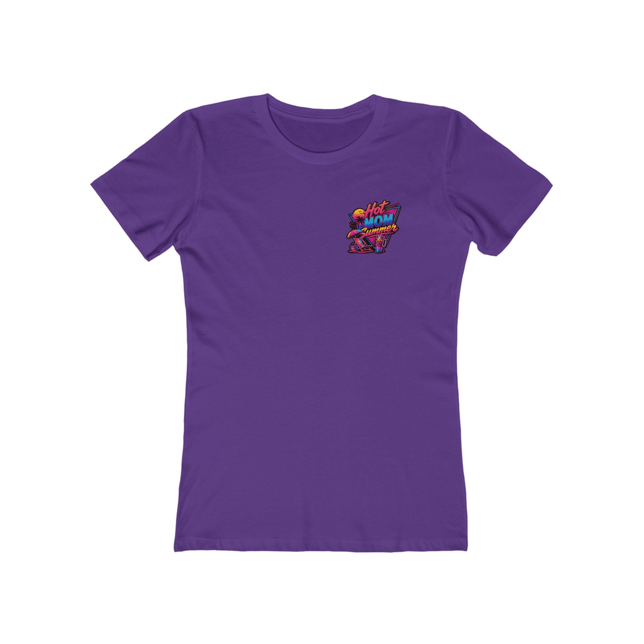 Hot Mom Summer Rock - The Boyfriend Tee for Women