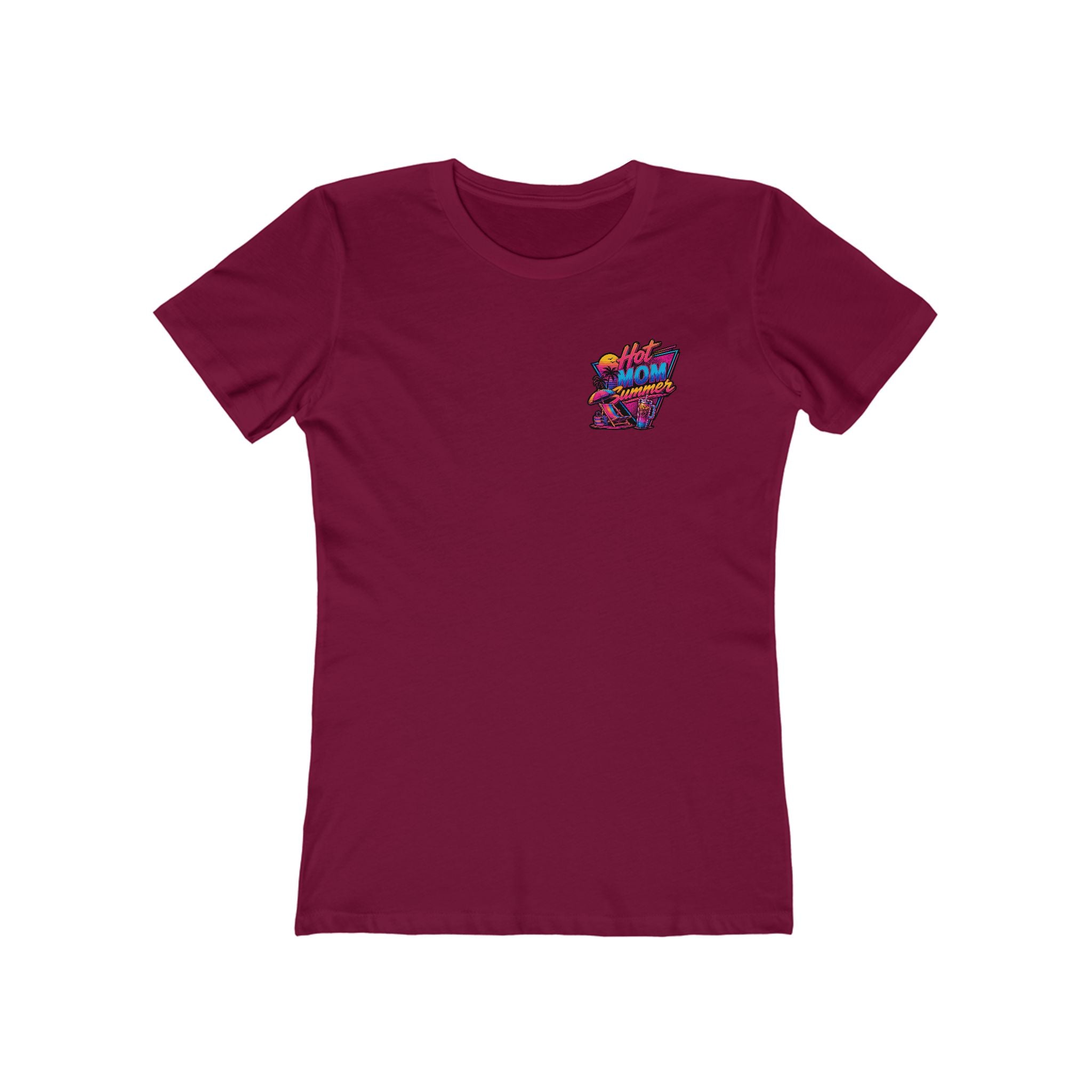 Hot Mom Summer Rock - The Boyfriend Tee for Women