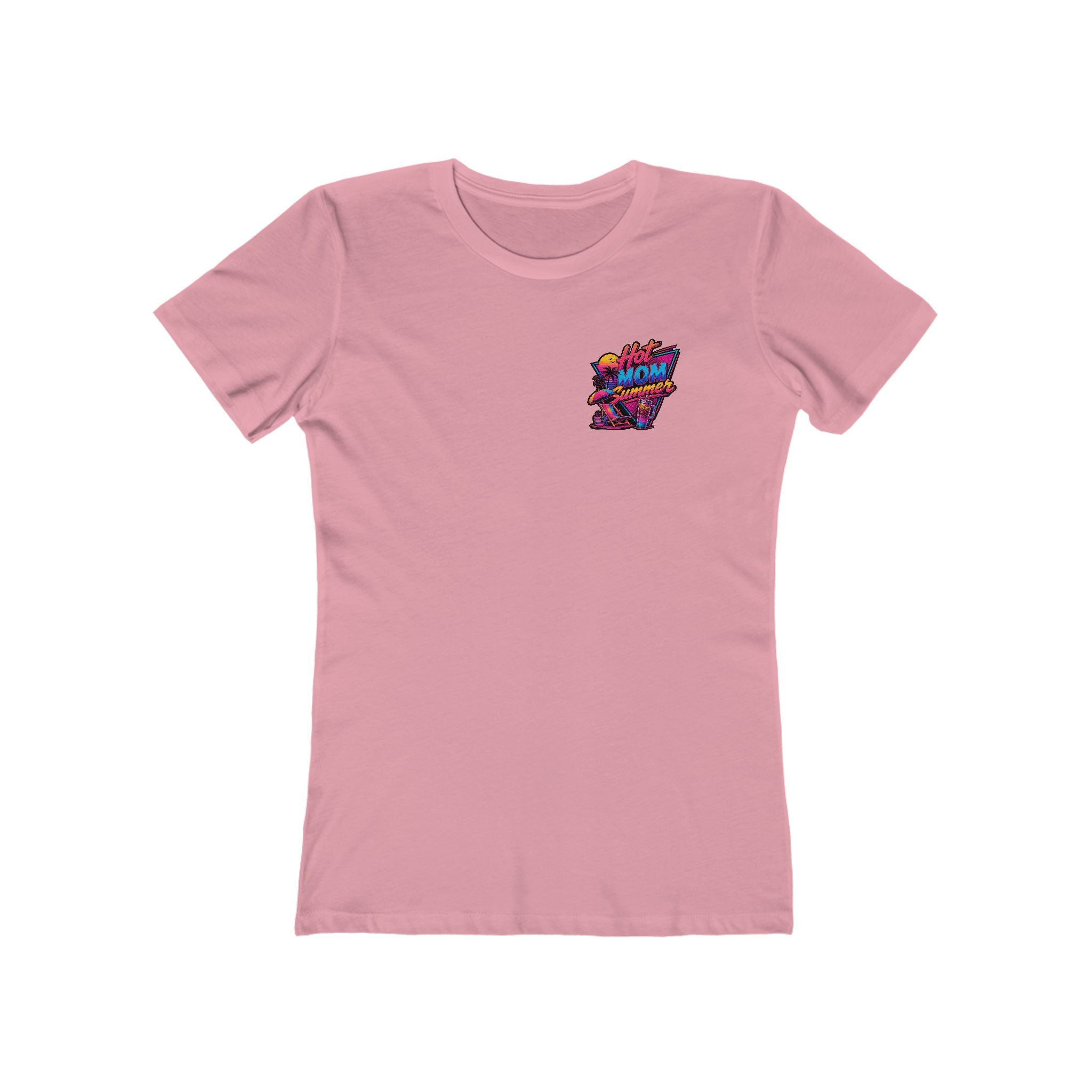 Hot Mom Summer Rock - The Boyfriend Tee for Women