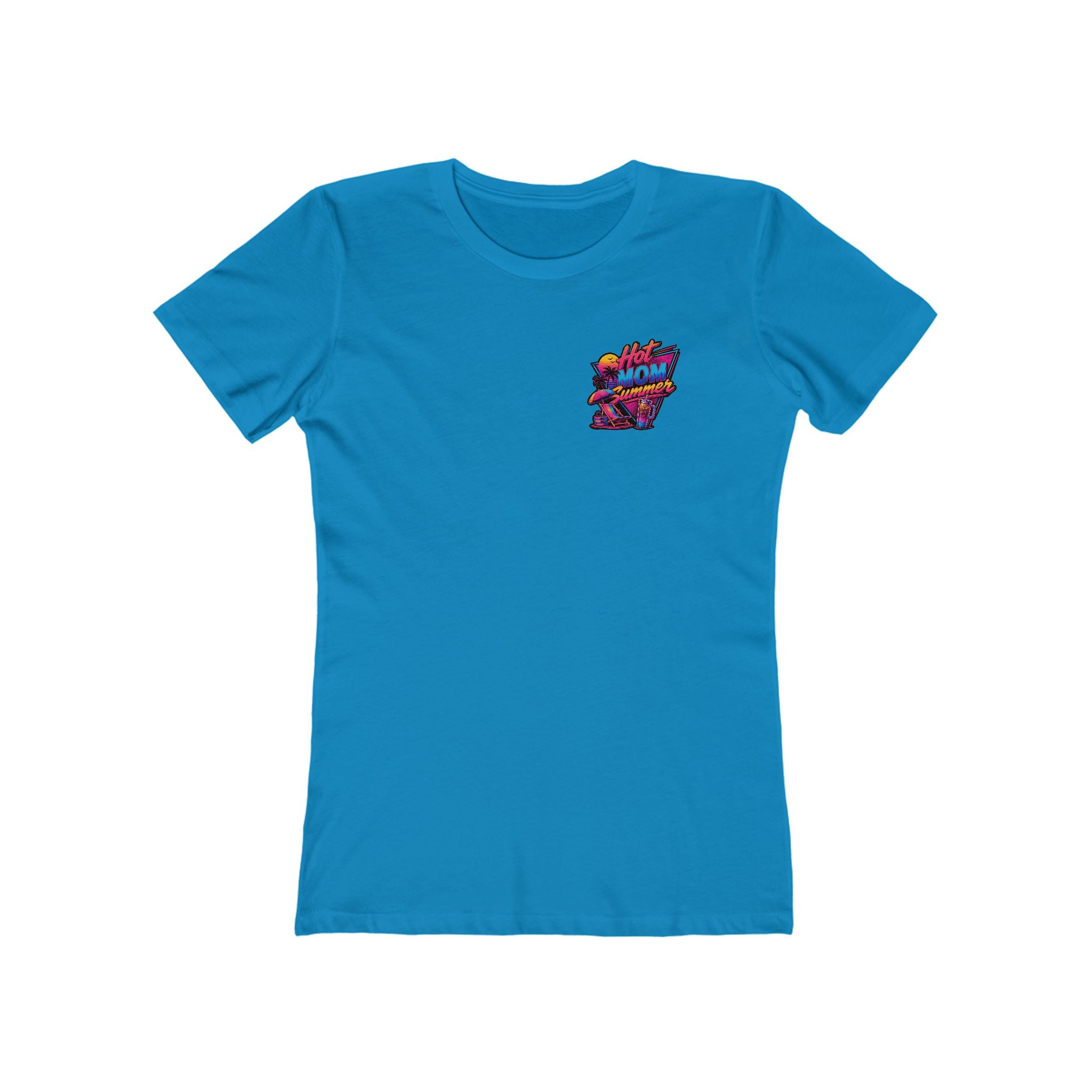 Hot Mom Summer Rock - The Boyfriend Tee for Women
