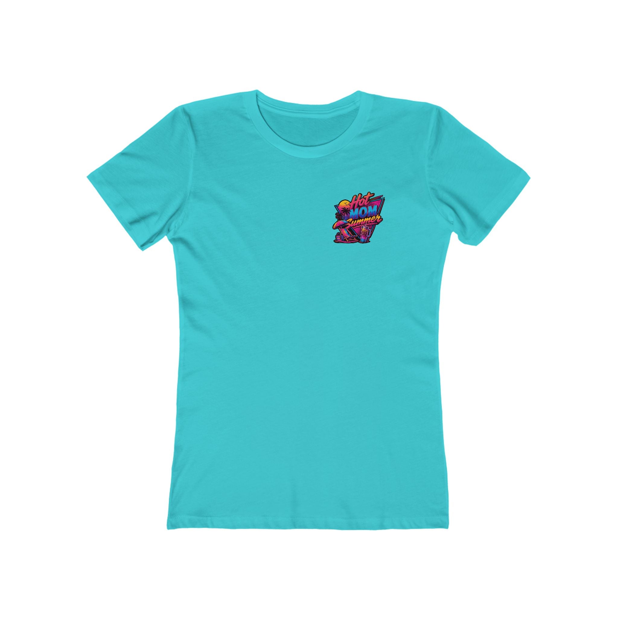Hot Mom Summer Rock - The Boyfriend Tee for Women