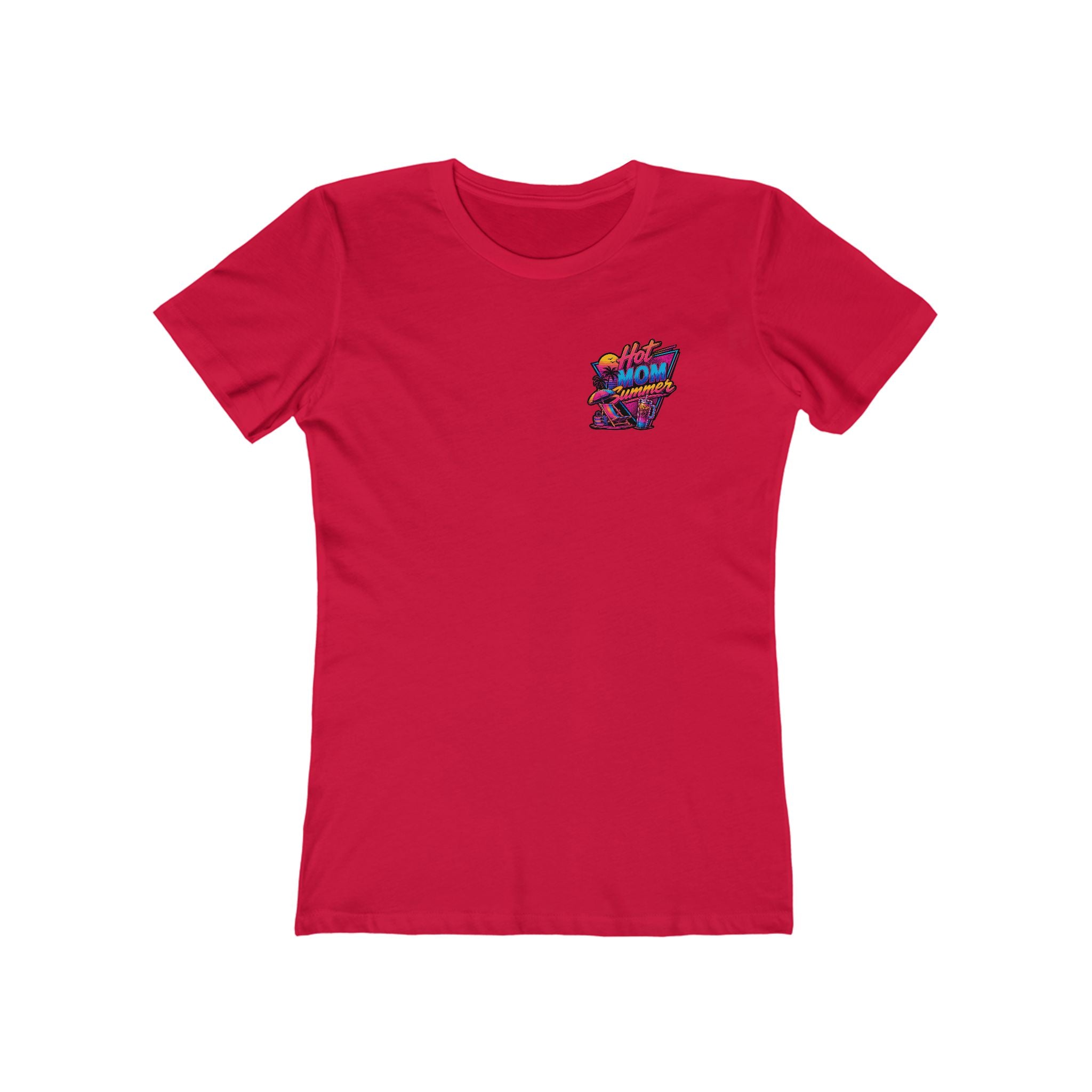 Hot Mom Summer Rock - The Boyfriend Tee for Women