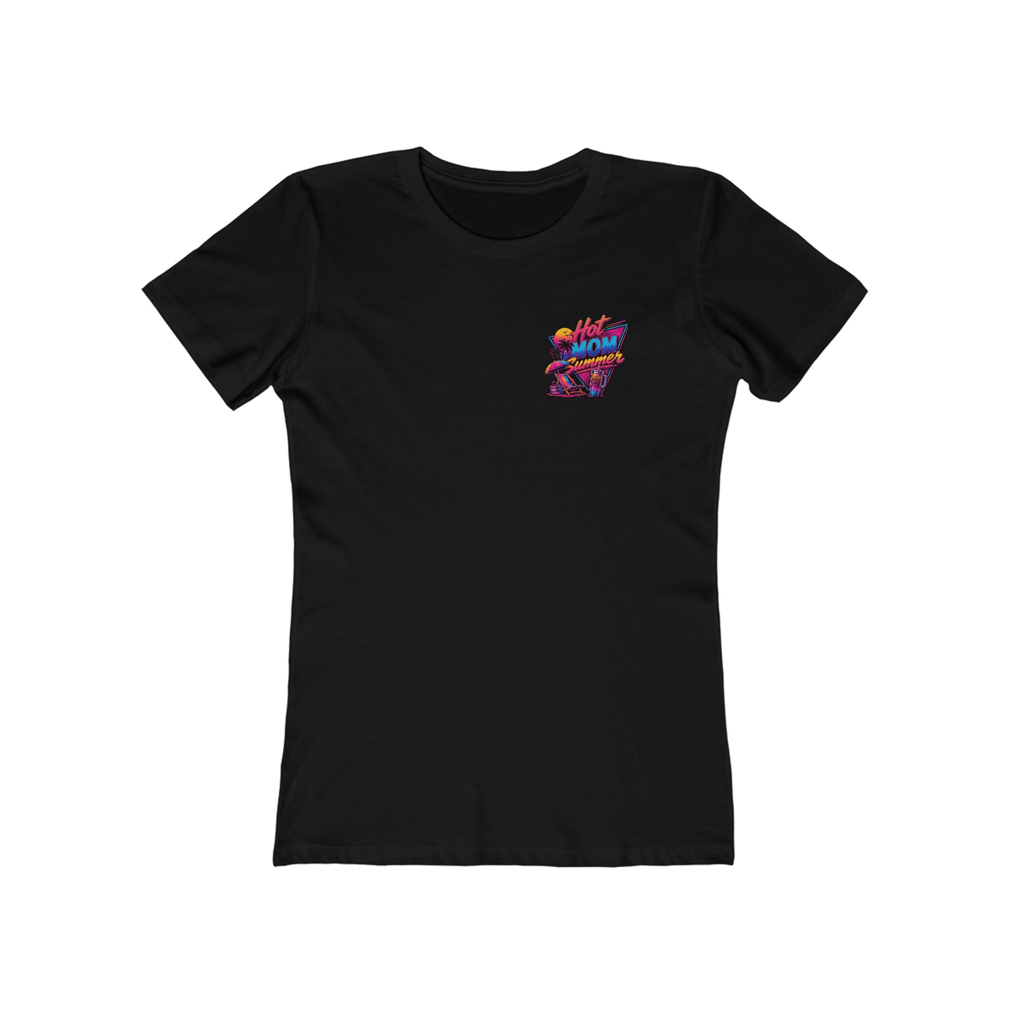 Hot Mom Summer Rock - The Boyfriend Tee for Women