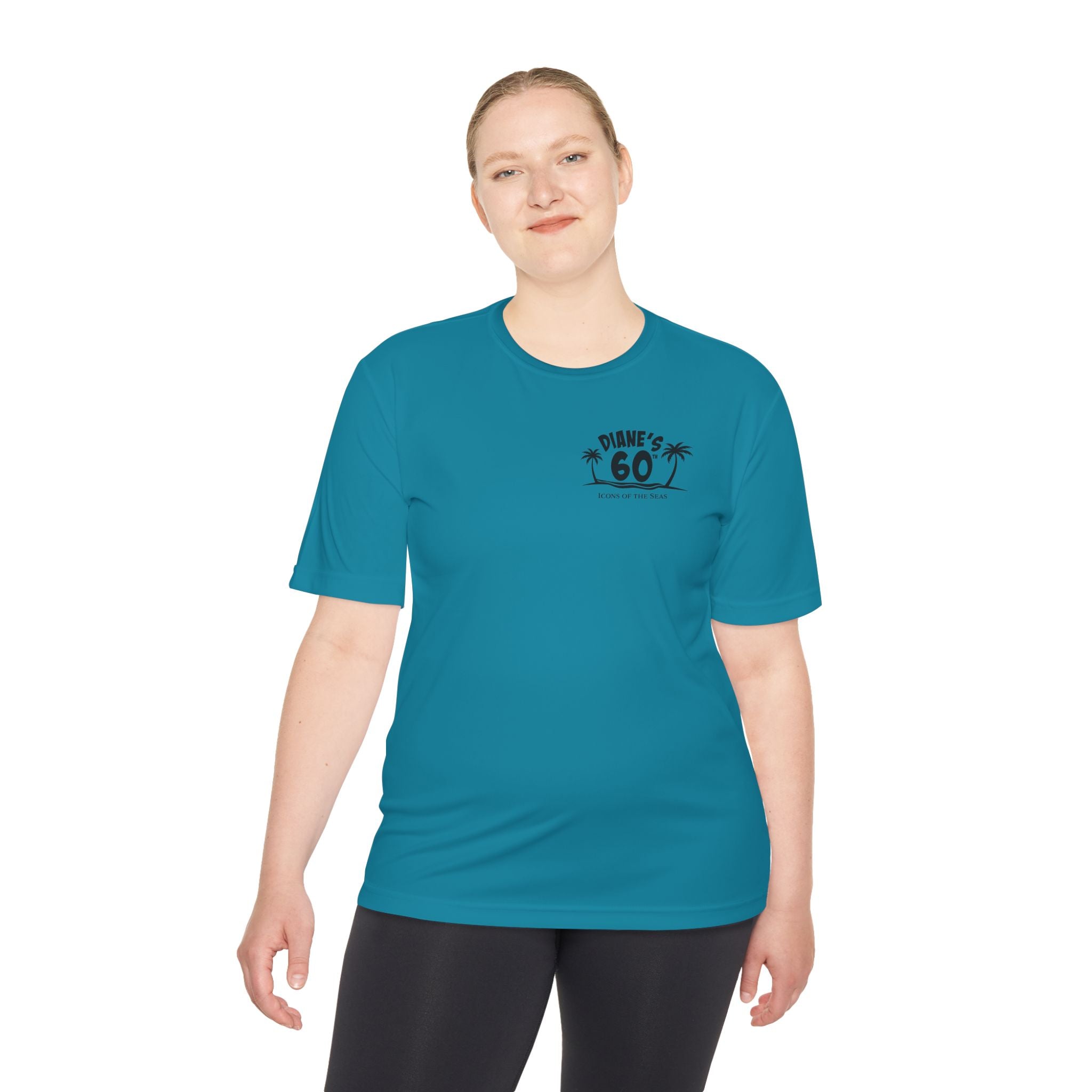 Diane Birthday Cruise Black Text - Unisex Moisture Wicking Tee
