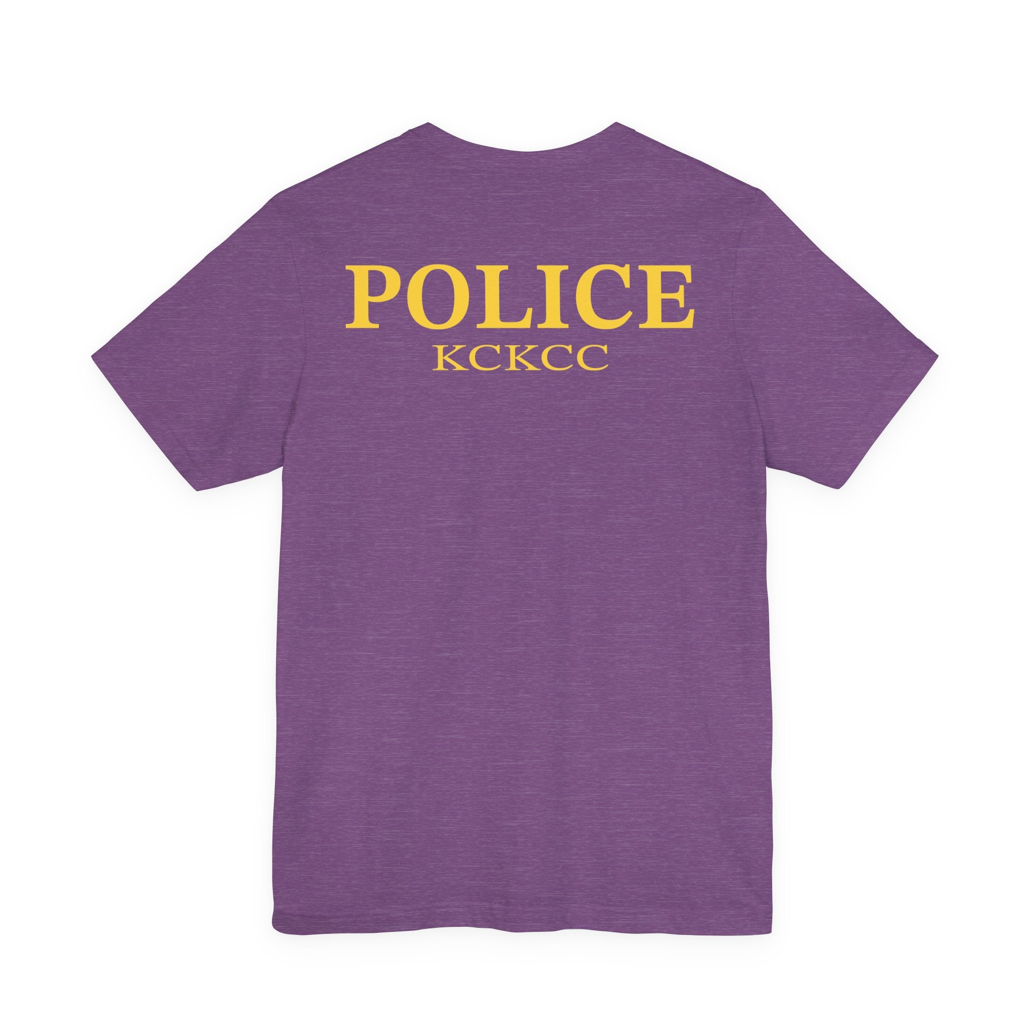 KCKCC Police Patch Black & White - Unisex Jersey Short Sleeve Tee