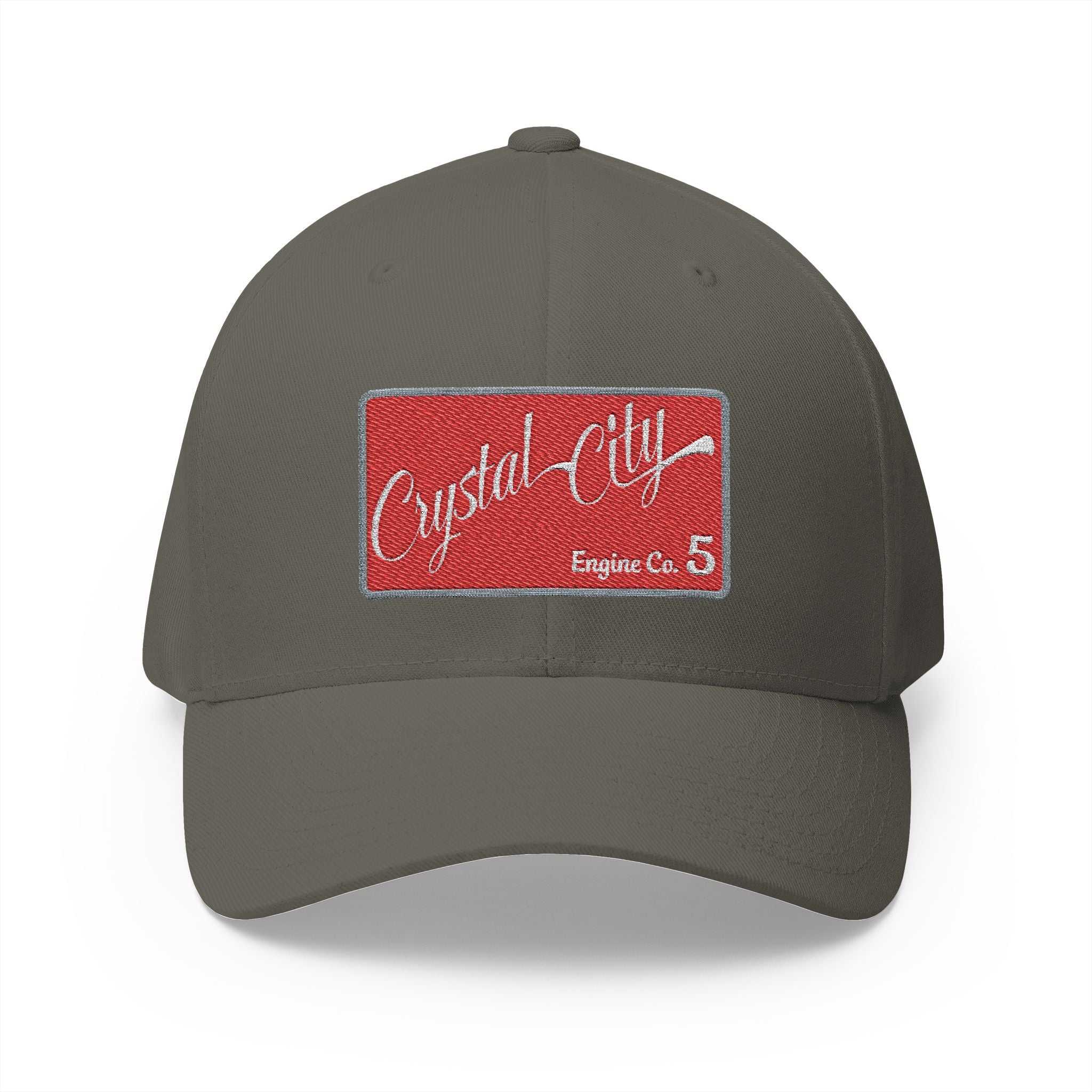 Arlington Crystal City Engine 5 - FLEXFIT Closed-Back Structured Cap (Embroidery)