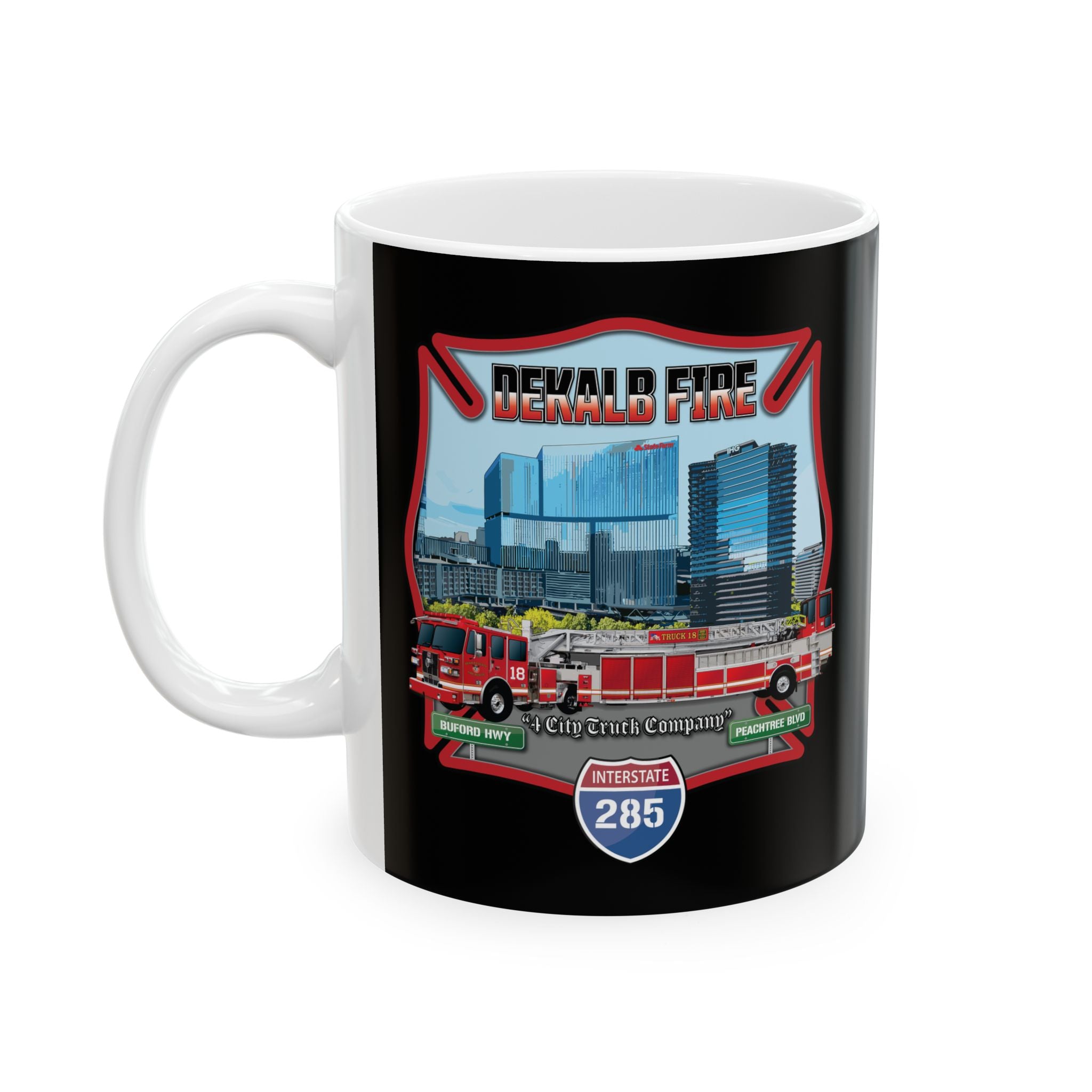 Dekalb County Fire Tiller 18 Mug, (11oz, 15oz)