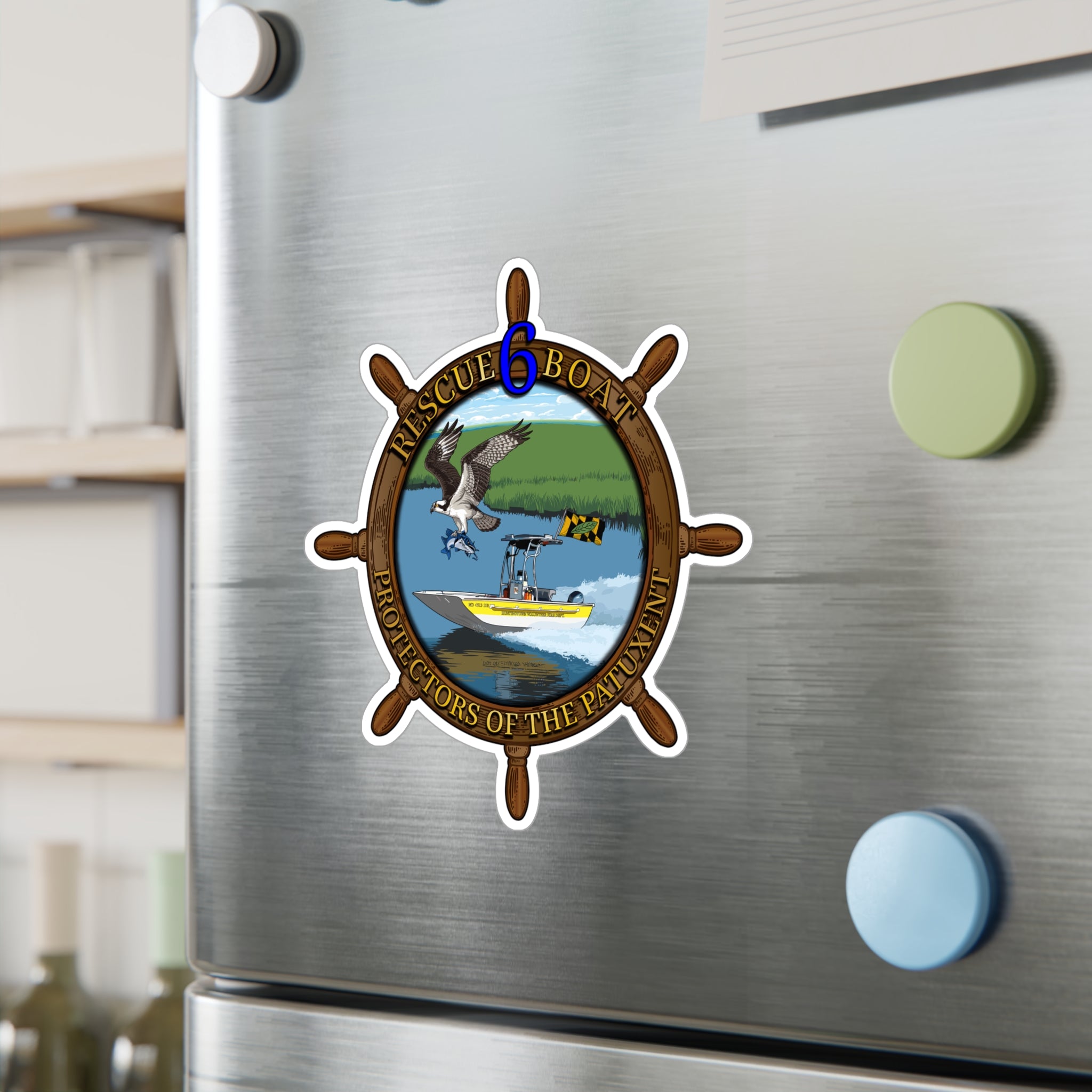 Kiss Cut Vinyl Decals - Huntingtown Vol. Fire Boat 6