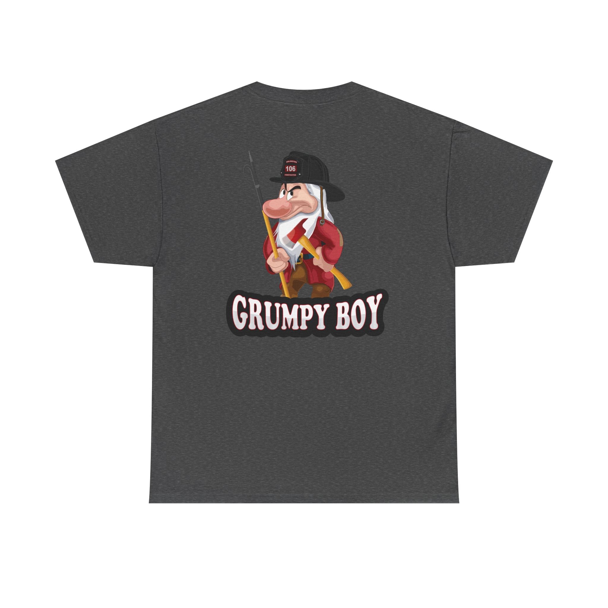 Grumpy Boy Firefighter - Heavy Cotton Unisex Tee