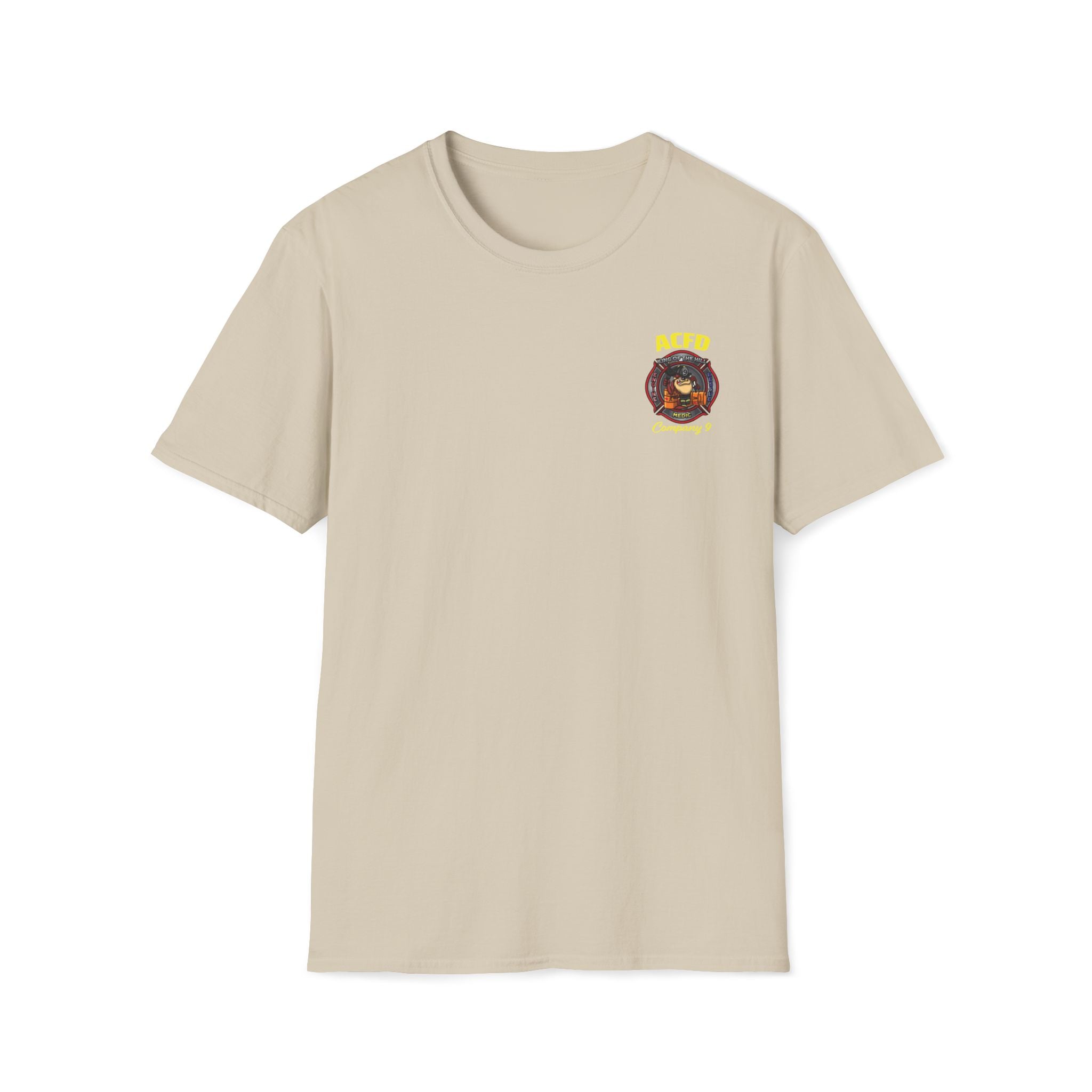Station 9 Taz Front / Officer Engine 9 back - Gildan Soft Cotton Softstyle T-Shirt