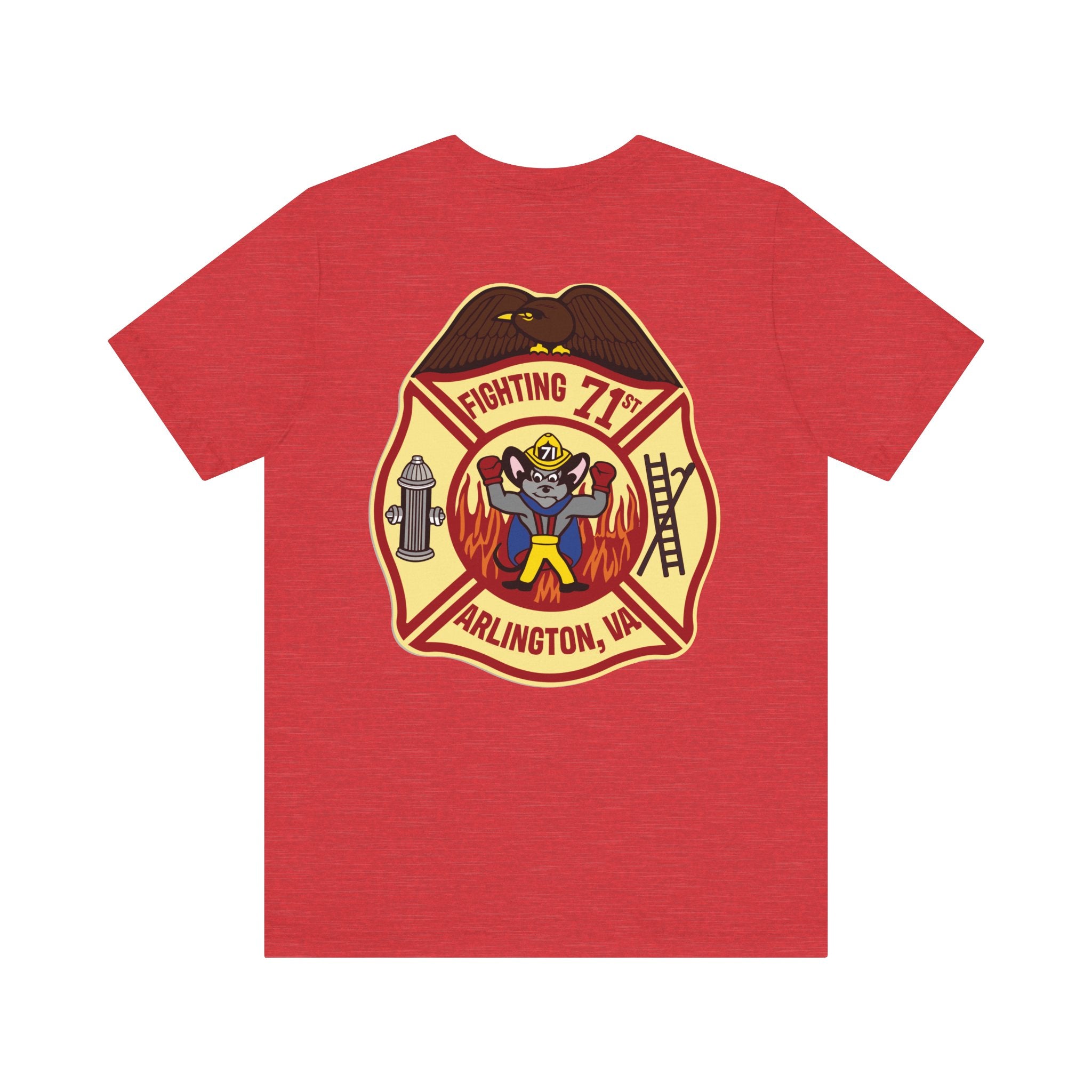 Fighting 71 Arlington Station 1 old patch - Bella+Canvas Soft Unisex Tee