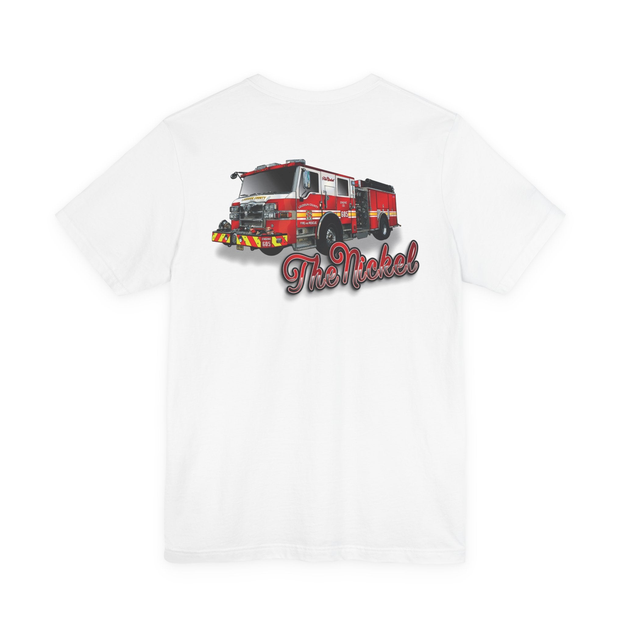 (Bigger Chest logo) LCFR Hamilton Station 5 version 4 Nickel Back- Bella+Canvas Soft Unisex Tee