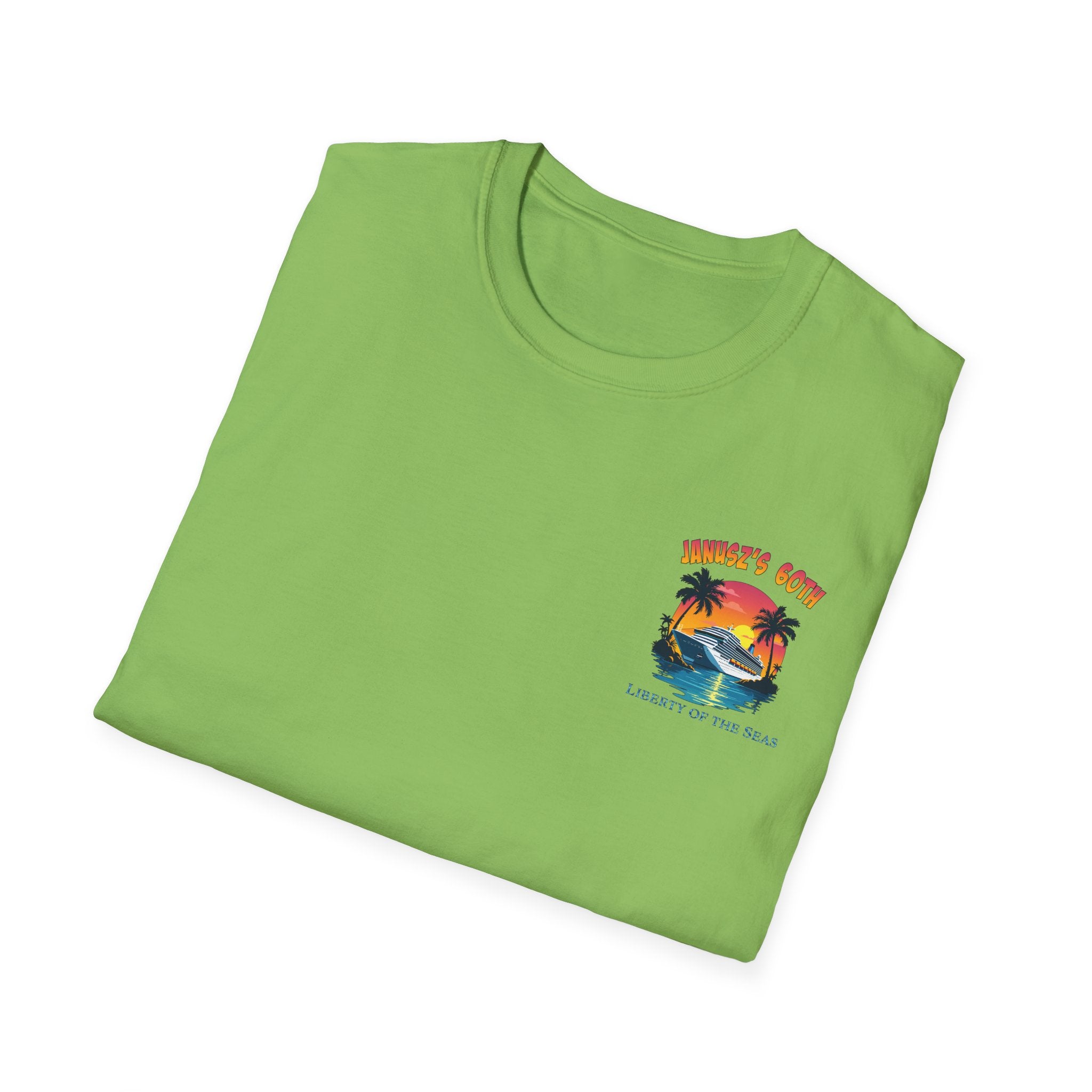 Renee Family Cruise Colorful - Unisex Softstyle Cotton T-Shirt
