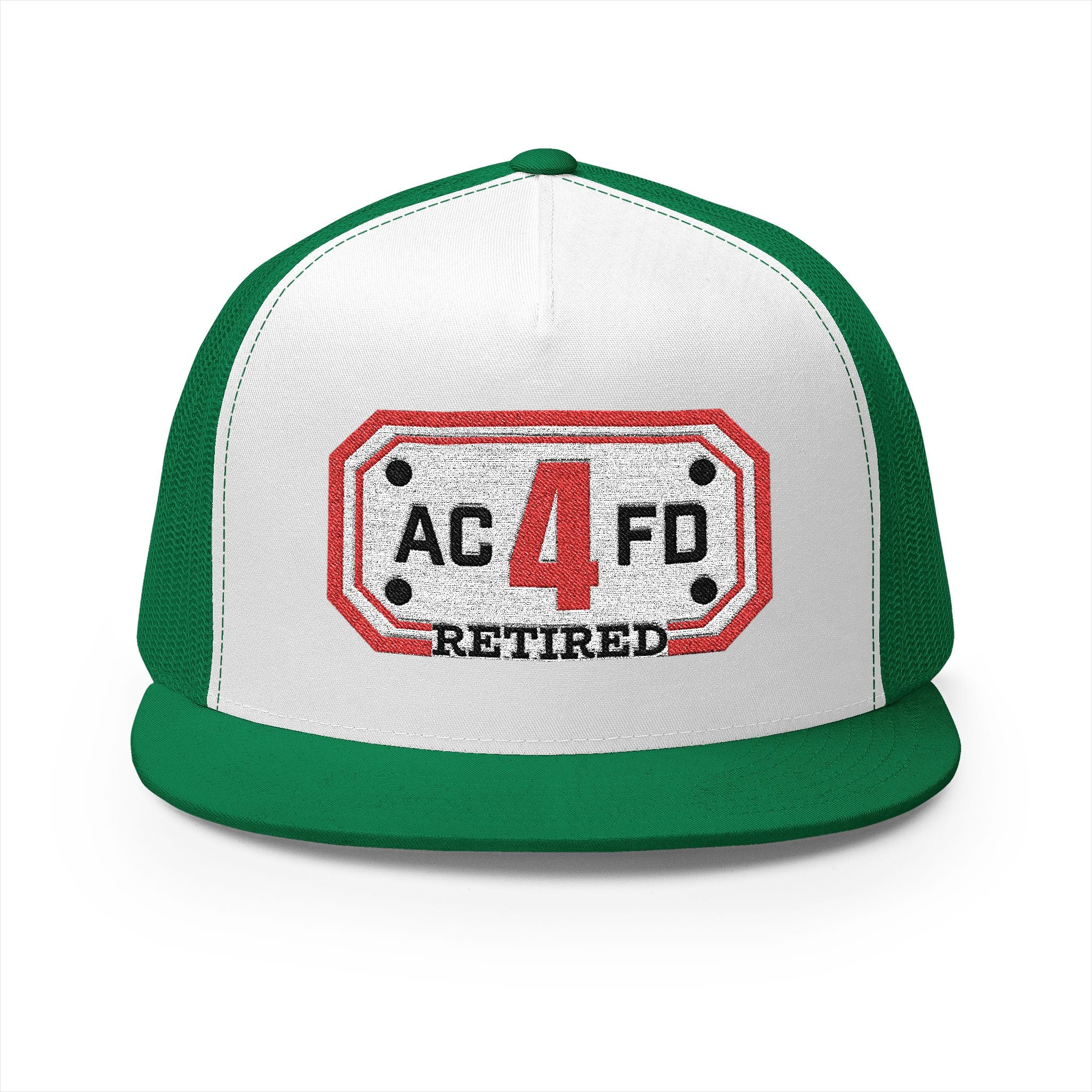 Retired Arlington Engine 4 - 5 Panel Trucker Cap (Embroidery)
