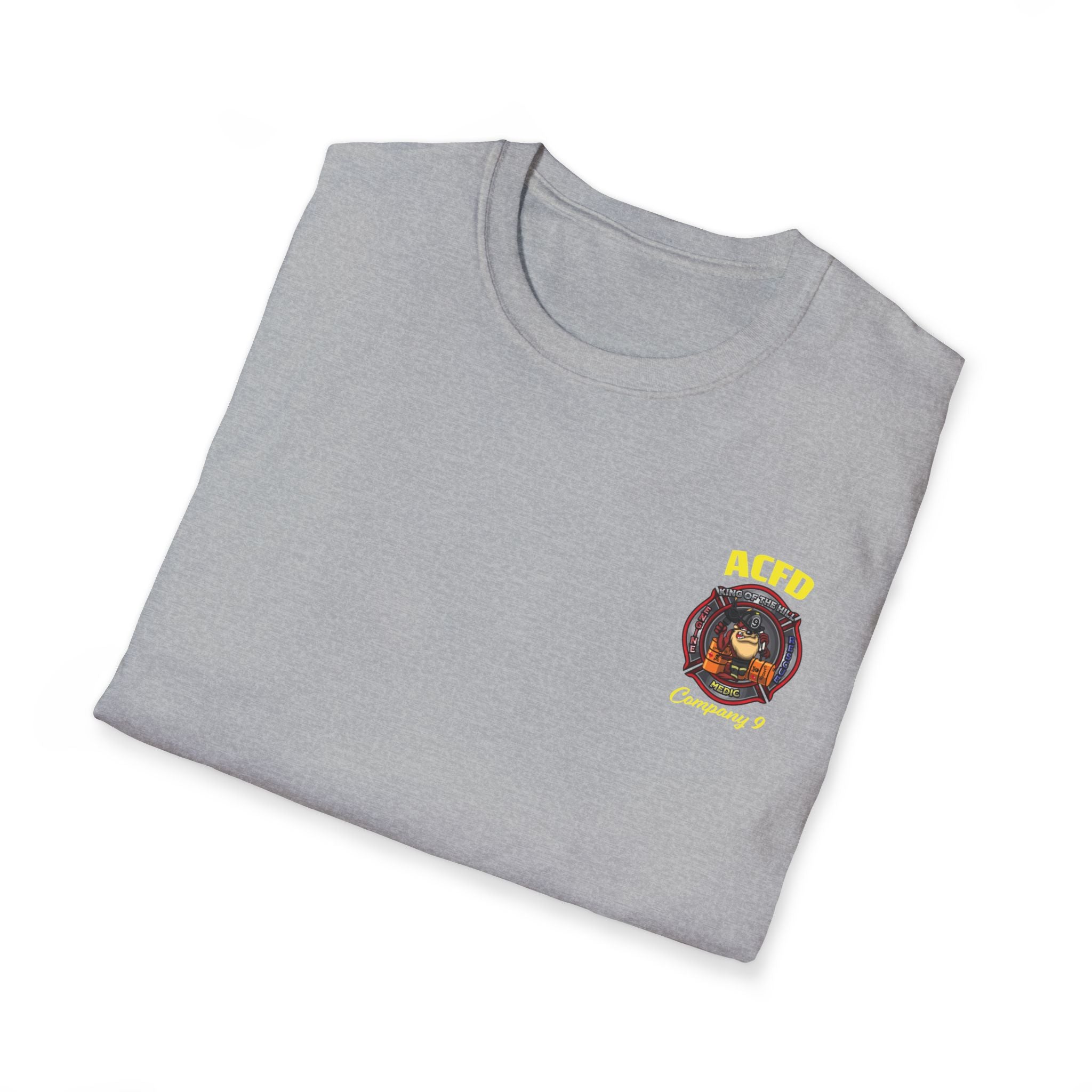 Station 9 Taz Front / Officer Engine 9 back - Gildan Soft Cotton Softstyle T-Shirt