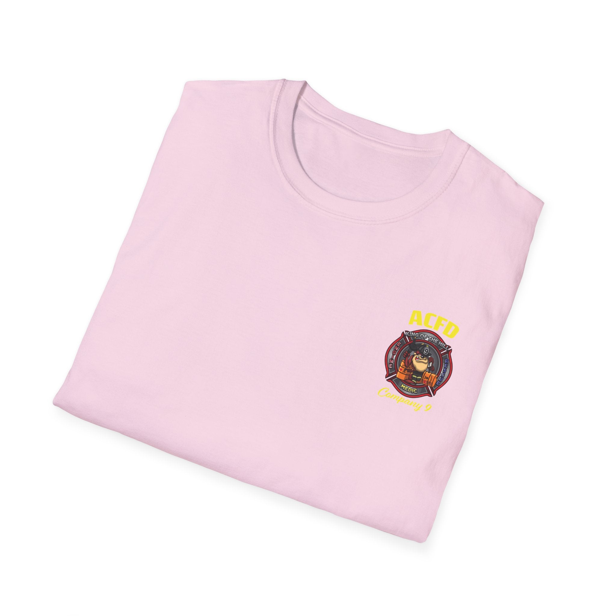 Station 9 Taz Front / Officer Rescue 9 back - Gildan Soft Cotton Softstyle T-Shirt