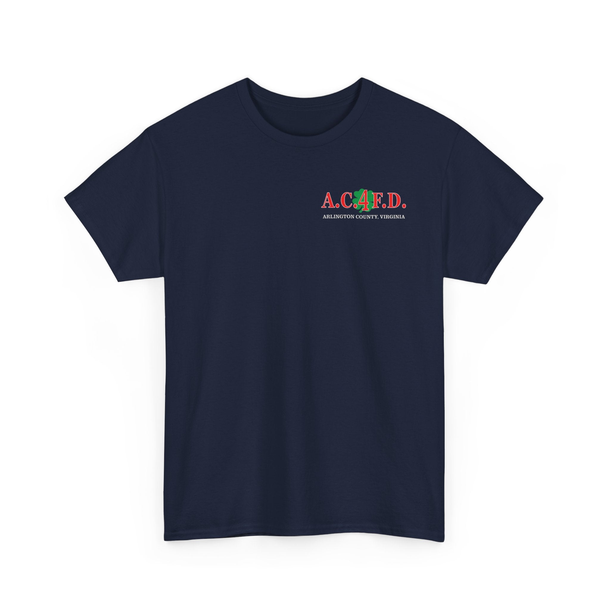 Station 4 AC4FD front / Clover back - Gildan 100% Cotton Tee Unisex Heavy