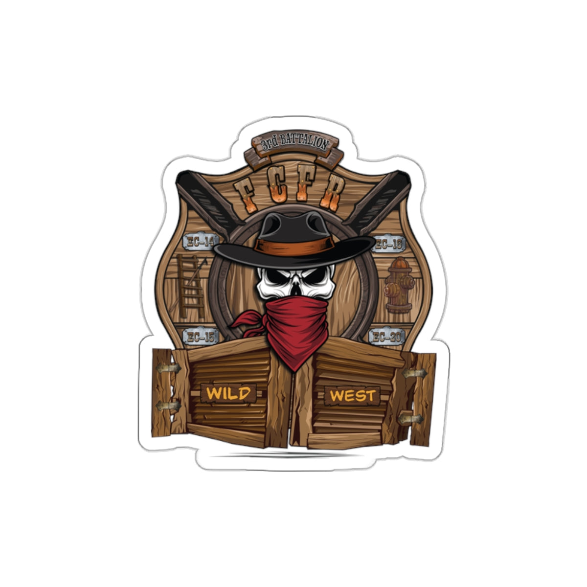 Die-Cut Stickers - Frederick County VA Fire 3rd Battalion