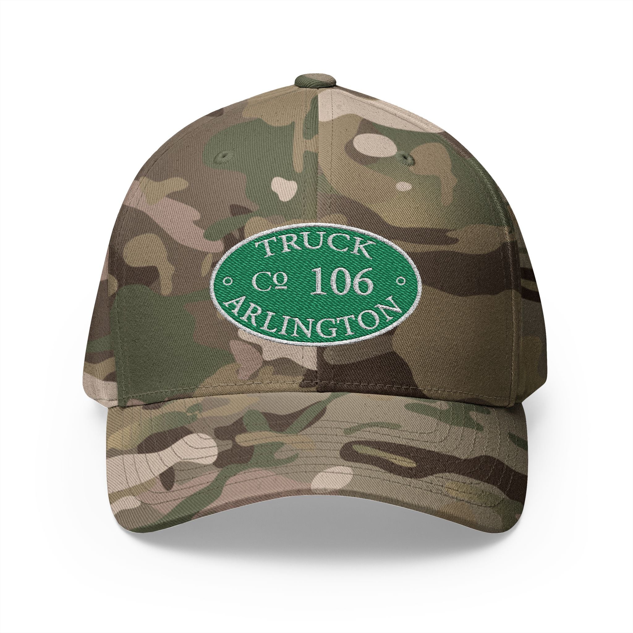 Arlington Truck 6 Circle Patch - FLEXFIT Closed-Back Structured Cap (Embroidery)
