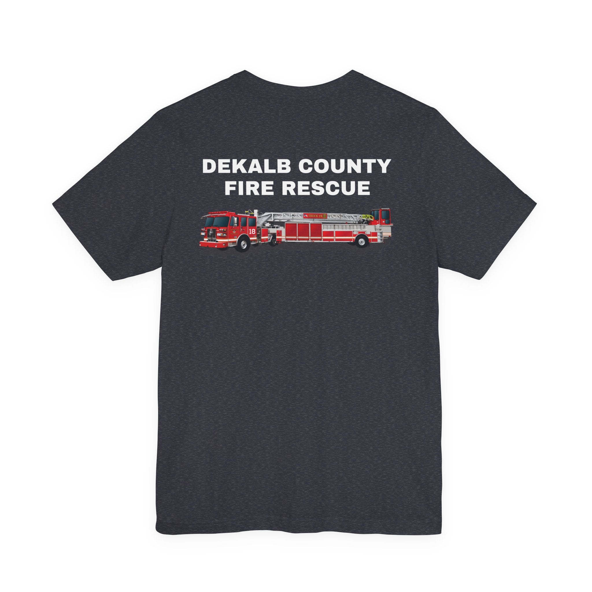 Dekalb County Fire Tiller 18 Rendering - Bella+Canvas Soft Unisex Tee