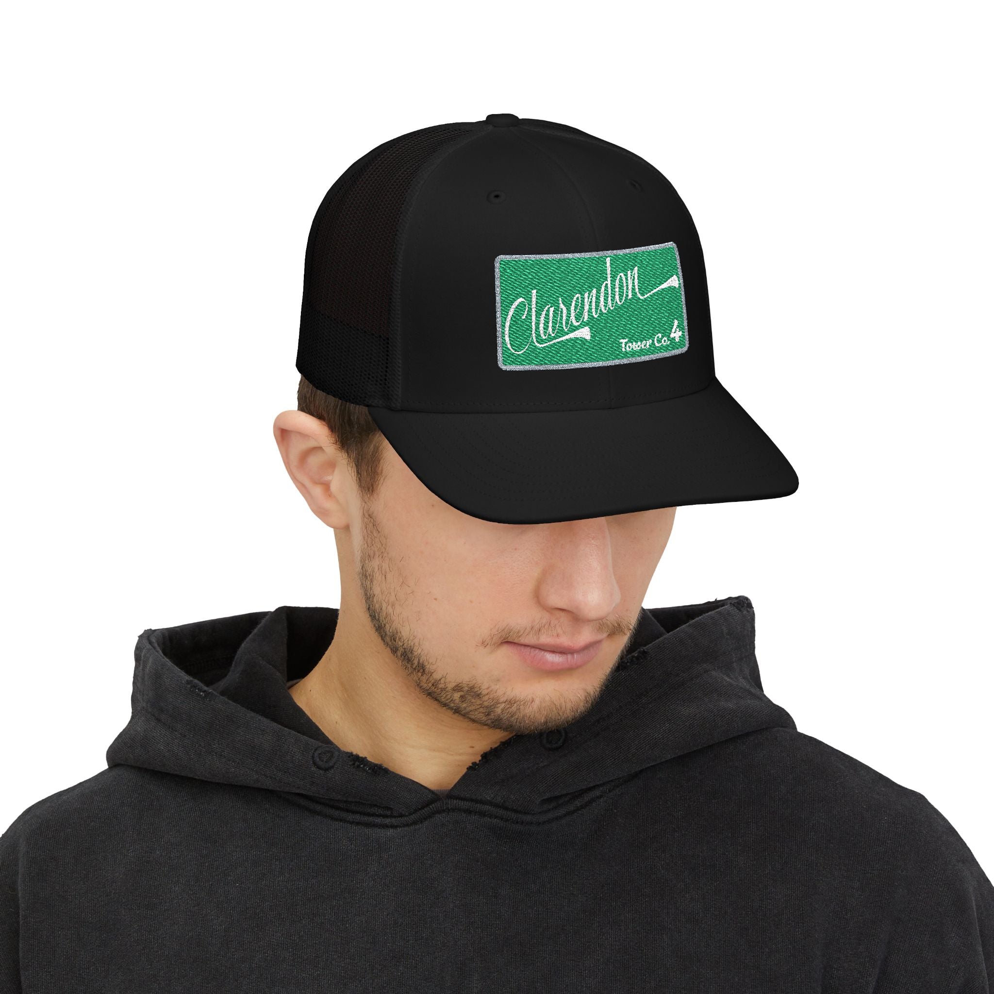 Clarendon Tower co 4 - Snapback Trucker (Richardson 112 Style Hat)