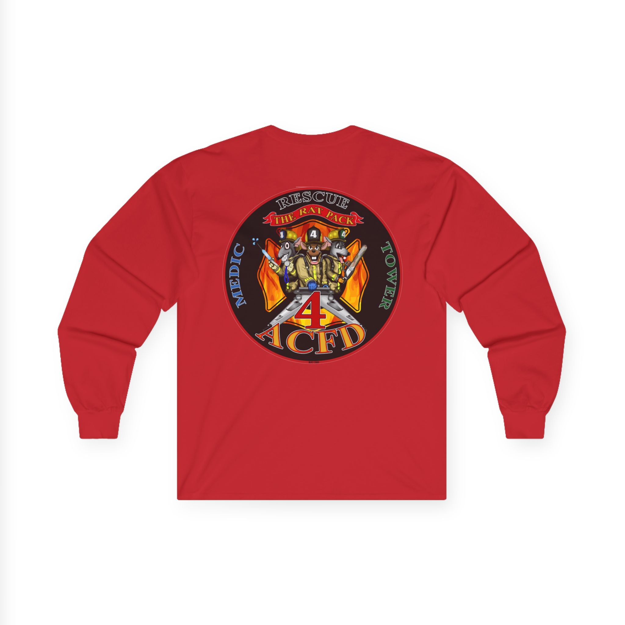 Old ACFD Rat Pack Rescue 4 Shirt - Unisex Ultra Cotton Long Sleeve Tee