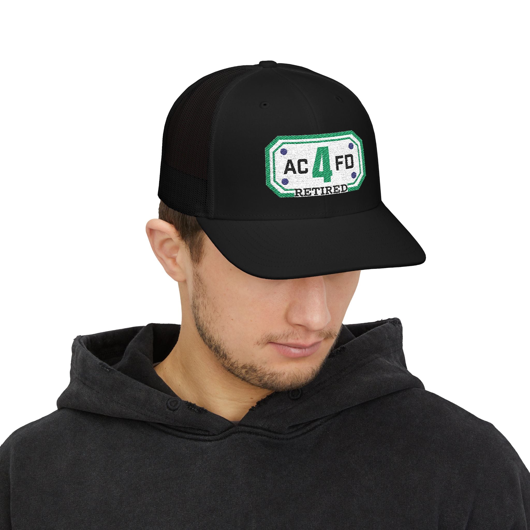Retired ACFD Tower 4 - Snapback Trucker (Richardson 112 Style Hat)