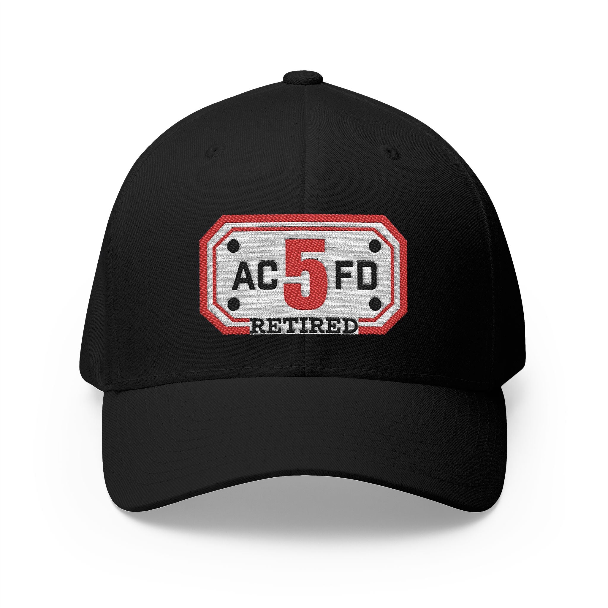 Retired Arlington Engine 5 - FLEXFIT Closed-Back Structured Cap (Embroidery)
