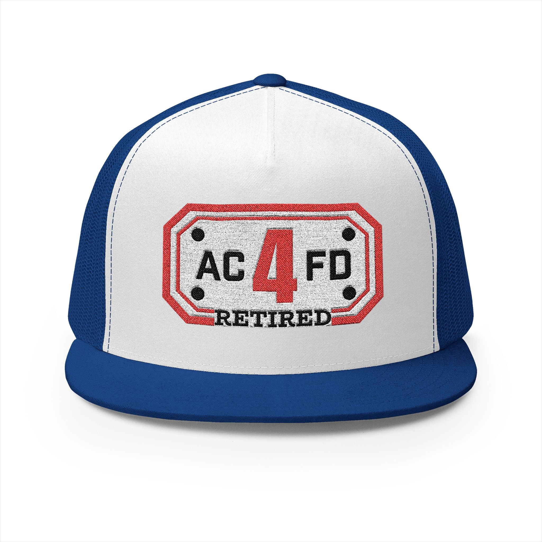 Retired Arlington Engine 4 - 5 Panel Trucker Cap (Embroidery)