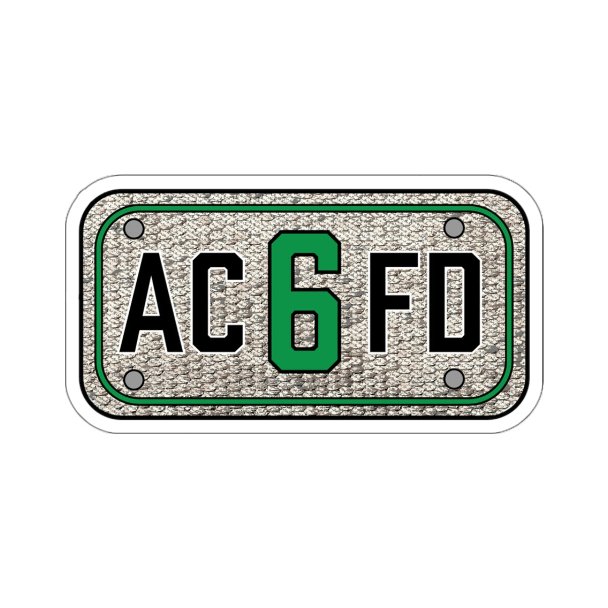 ACFD 6 Truck Hose Patch - Kiss-Cut Stickers