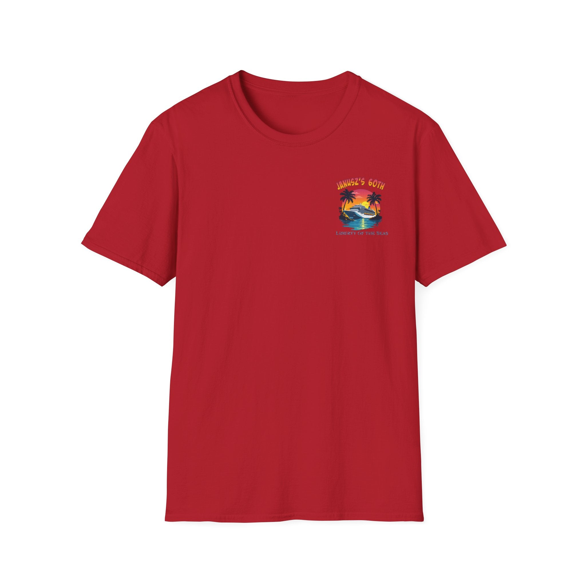 Renee Family Cruise Colorful - Unisex Softstyle Cotton T-Shirt
