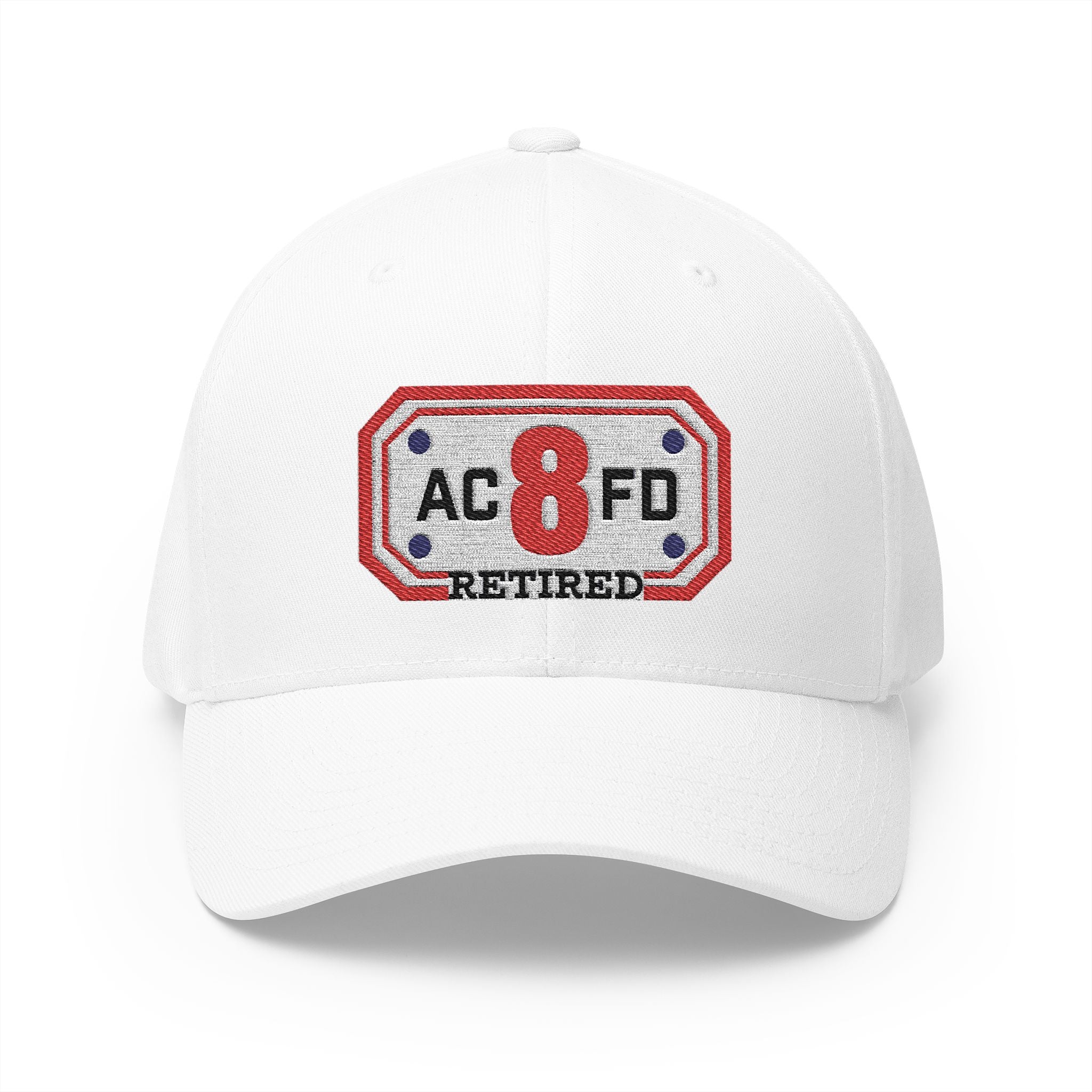 Retired Arlington Engine 8 - FLEXFIT Closed-Back Structured Cap (Embroidery)