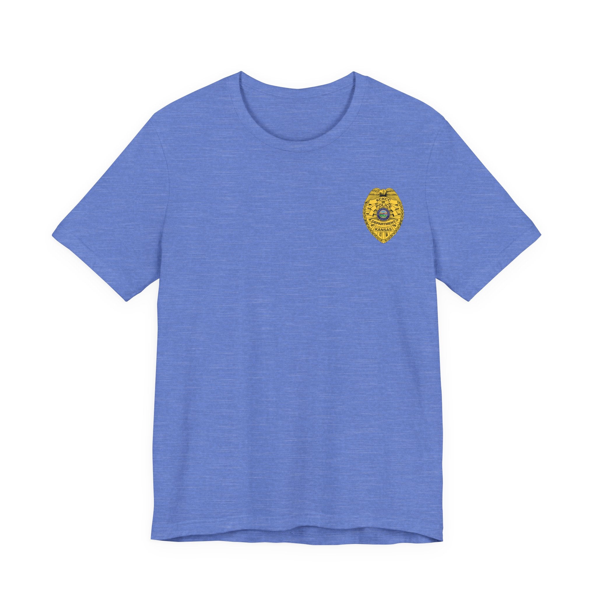 KCKCC Police Department Shirt NoBack - Unisex Jersey Short Sleeve Tee
