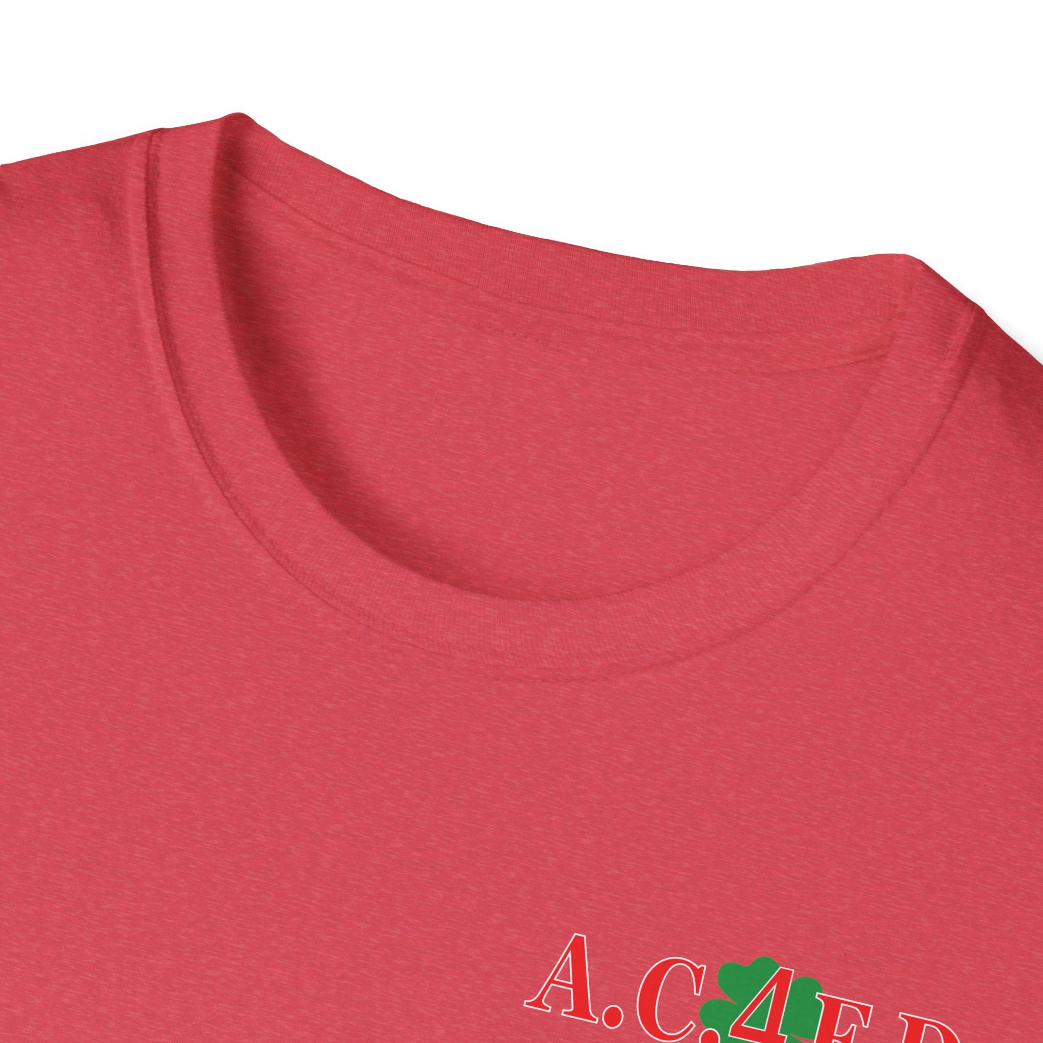 Station 4 acfd clover front/RatPack back - Gildan Soft Cotton Softstyle T-Shirt