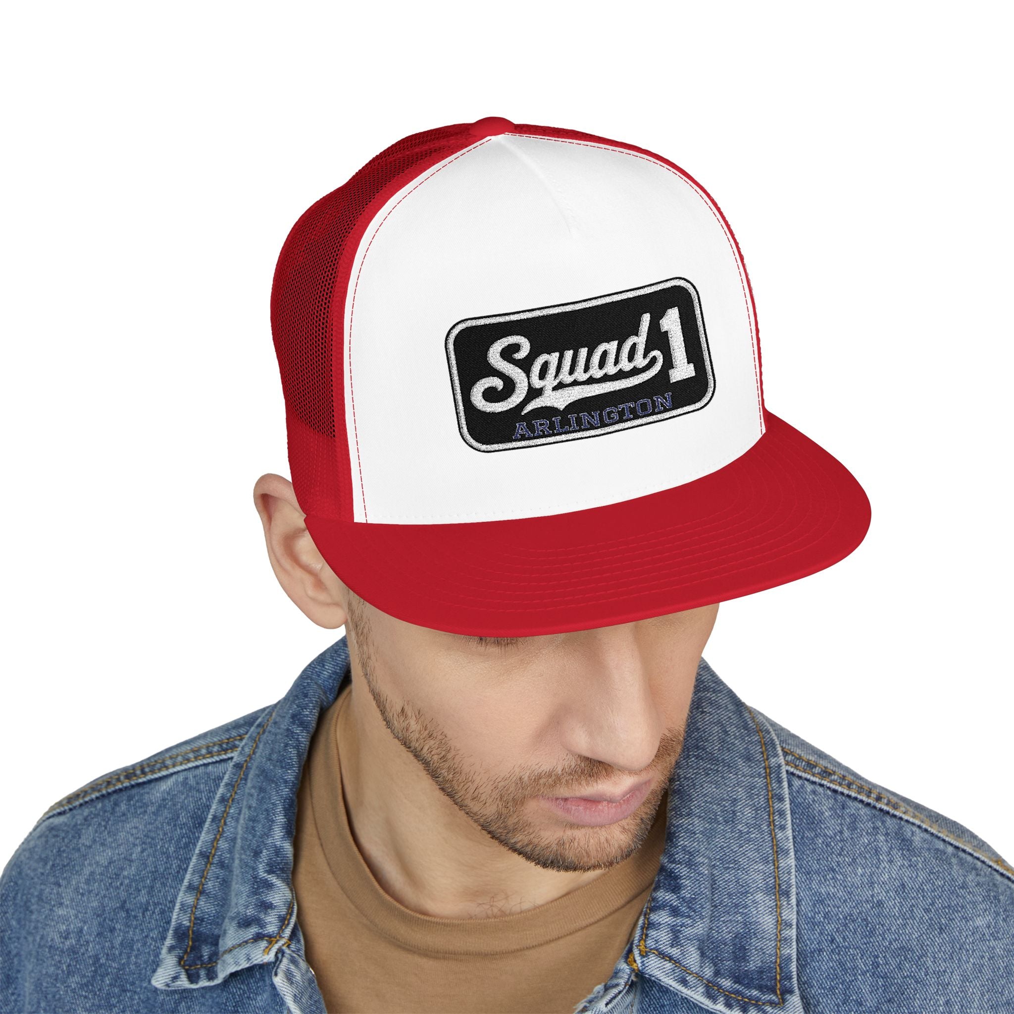 Arlington Squad 1 - 5 Panel Trucker Cap (Embroidery)